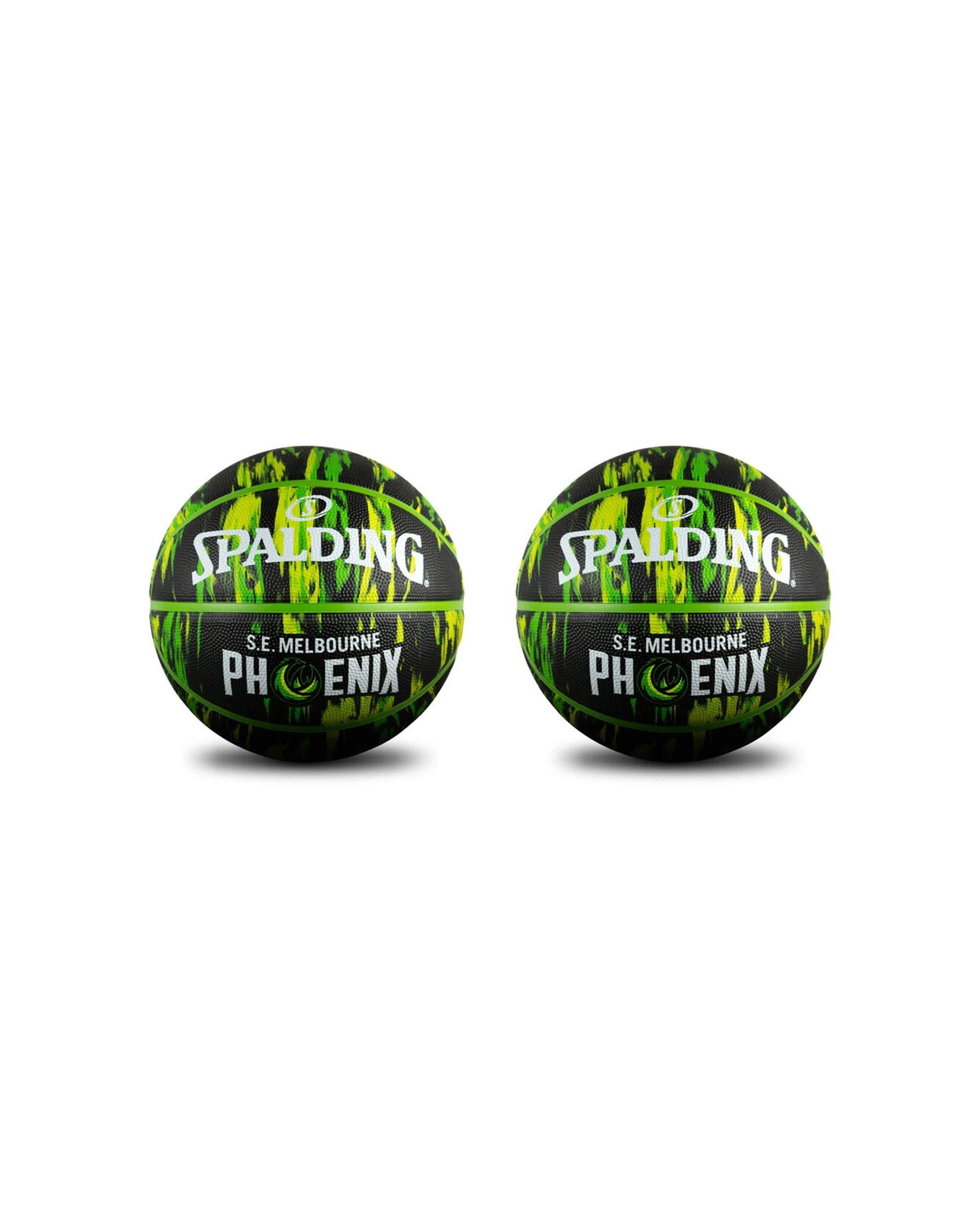 1 Spalding NBL Team Outdoor Marble Series Basketball 2PK SE Phoenix Size 7 - Green, 1 of 3