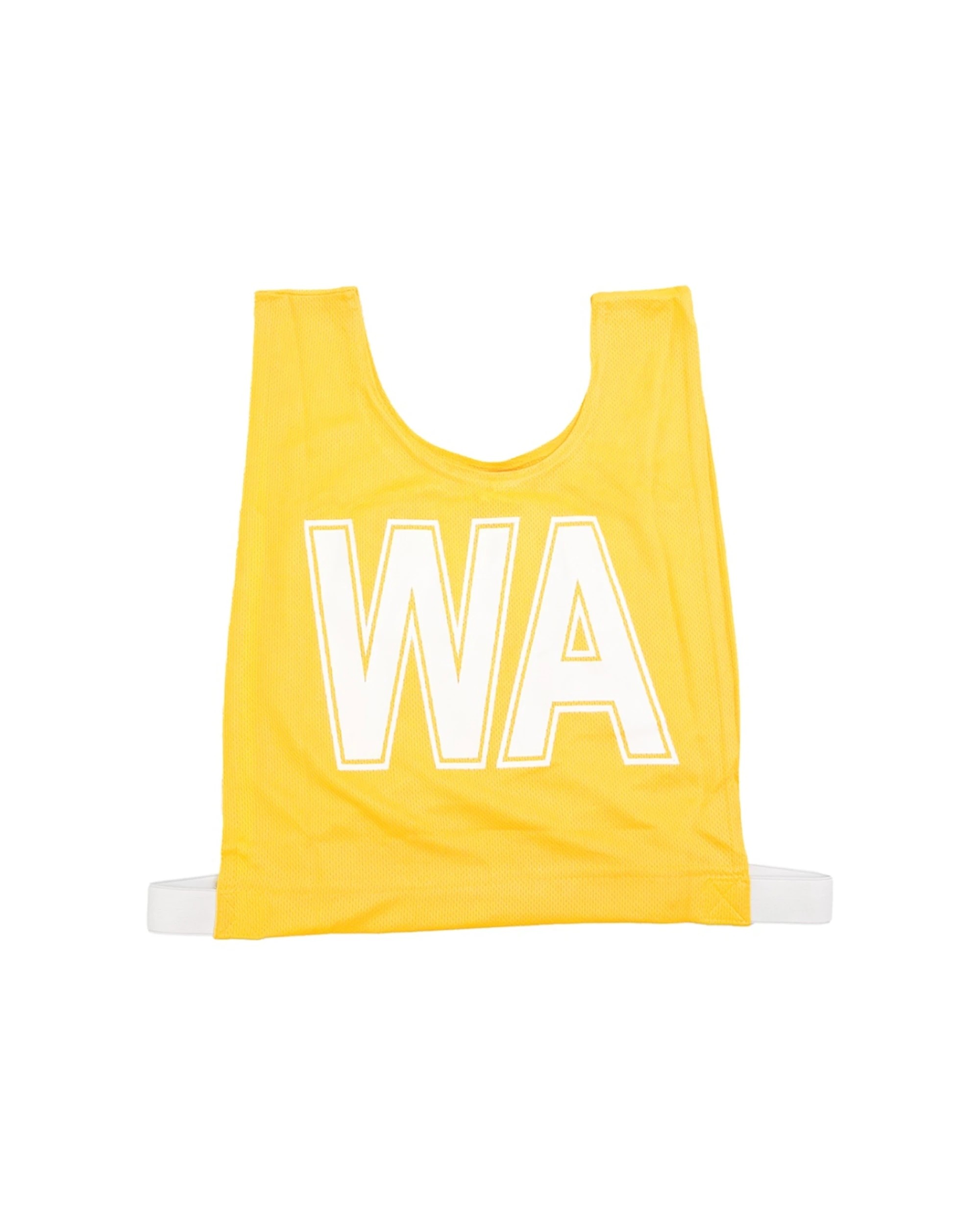 2 Victor Sports 7pc Bibs Netball Junior Breathable Honeycomb Polyester - Yellow, 2 of 2