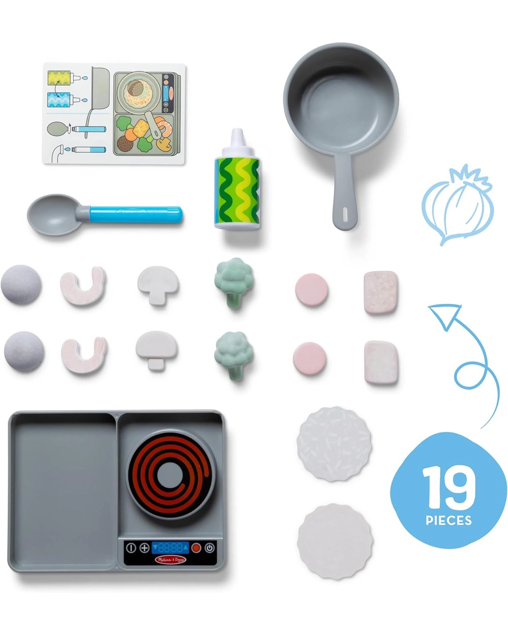 4 Melissa and Doug Water WOW! Simmer and Stir Stove Top Play Set, 4 of 8