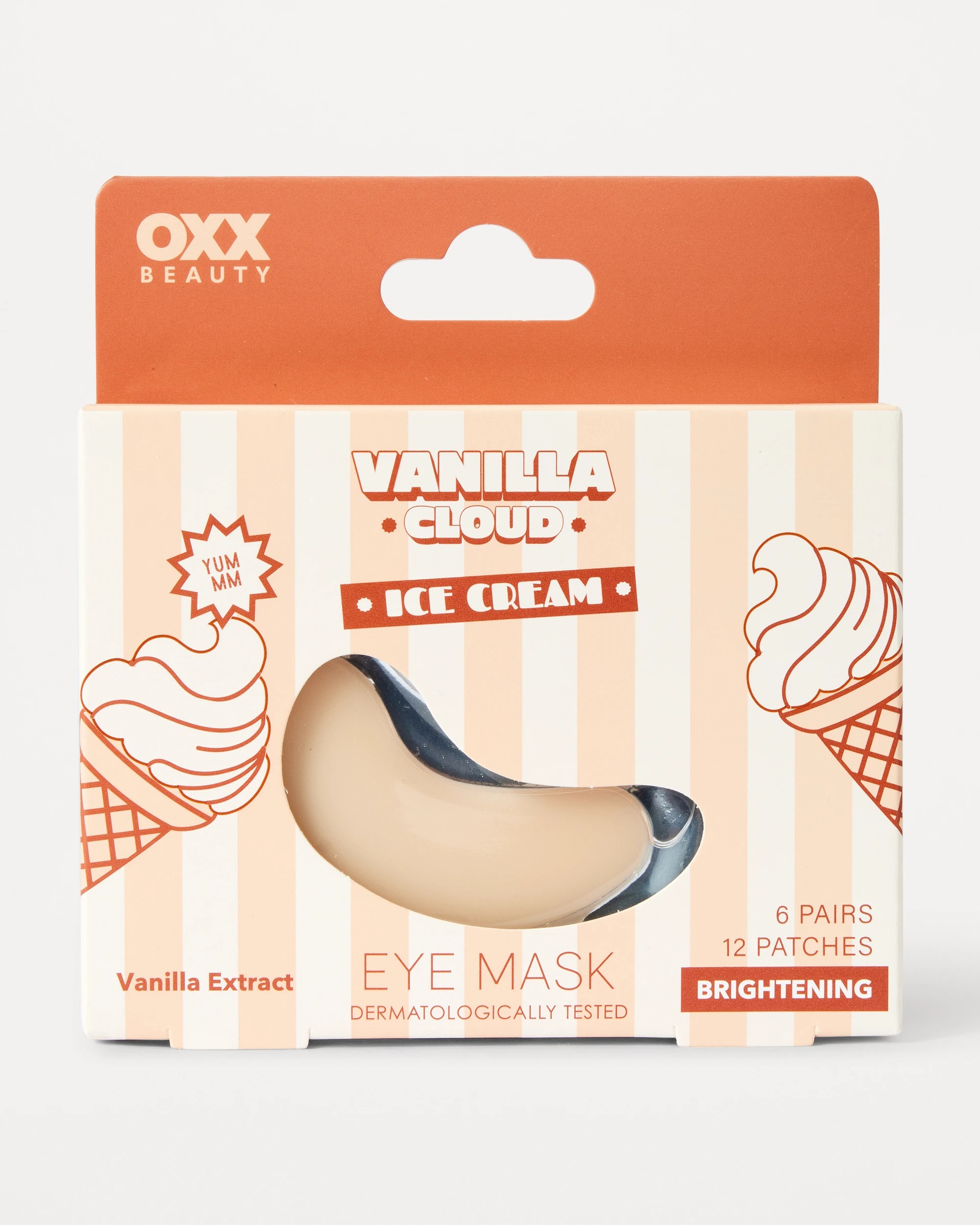 1 OXX Beauty 12 Piece Vanilla Cloud Ice Cream Eye Mask - Vanilla Extract, 1 of 3