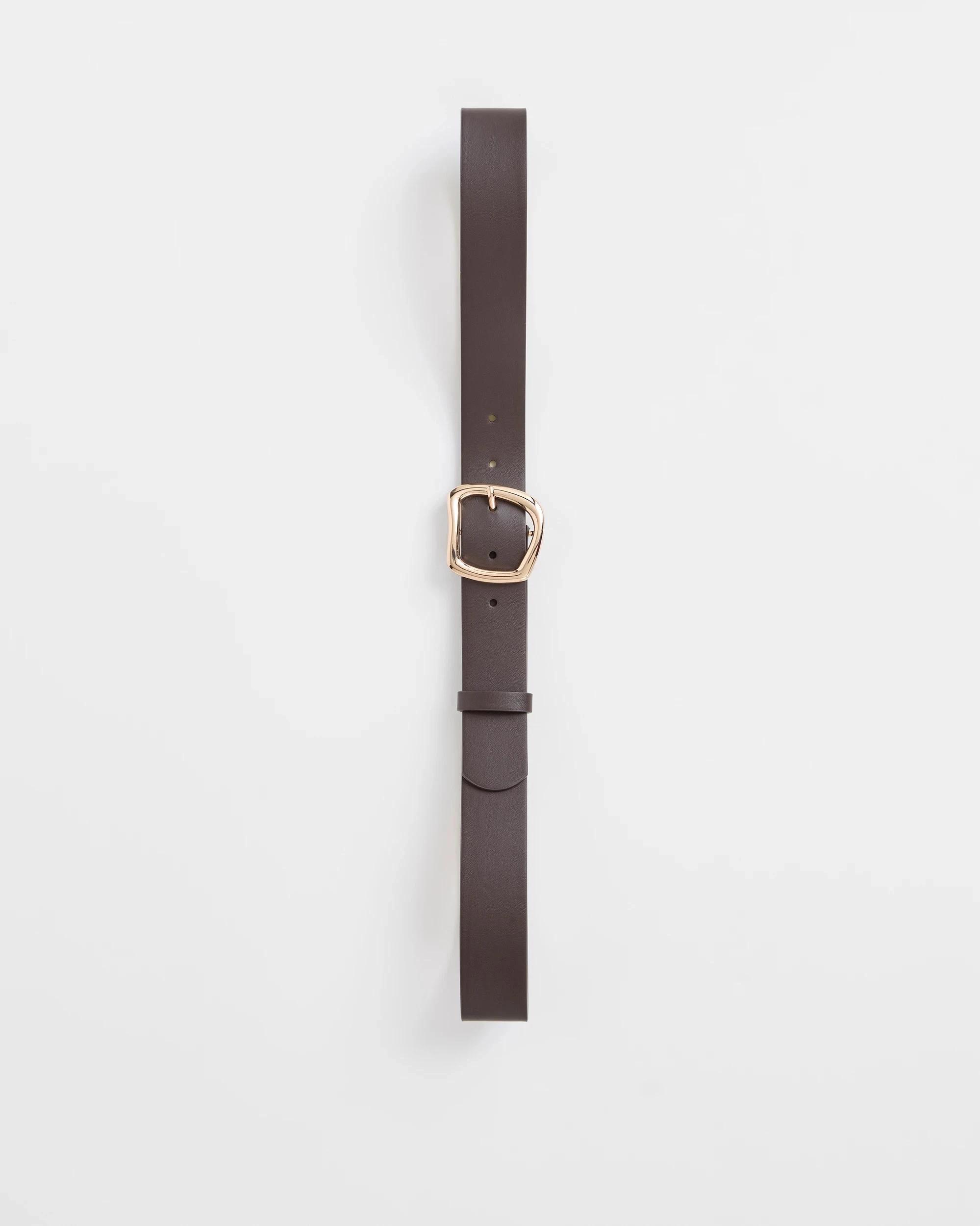 2 Target Wavy Buckle Jean Belt CHOCOLATE, 2 of 3