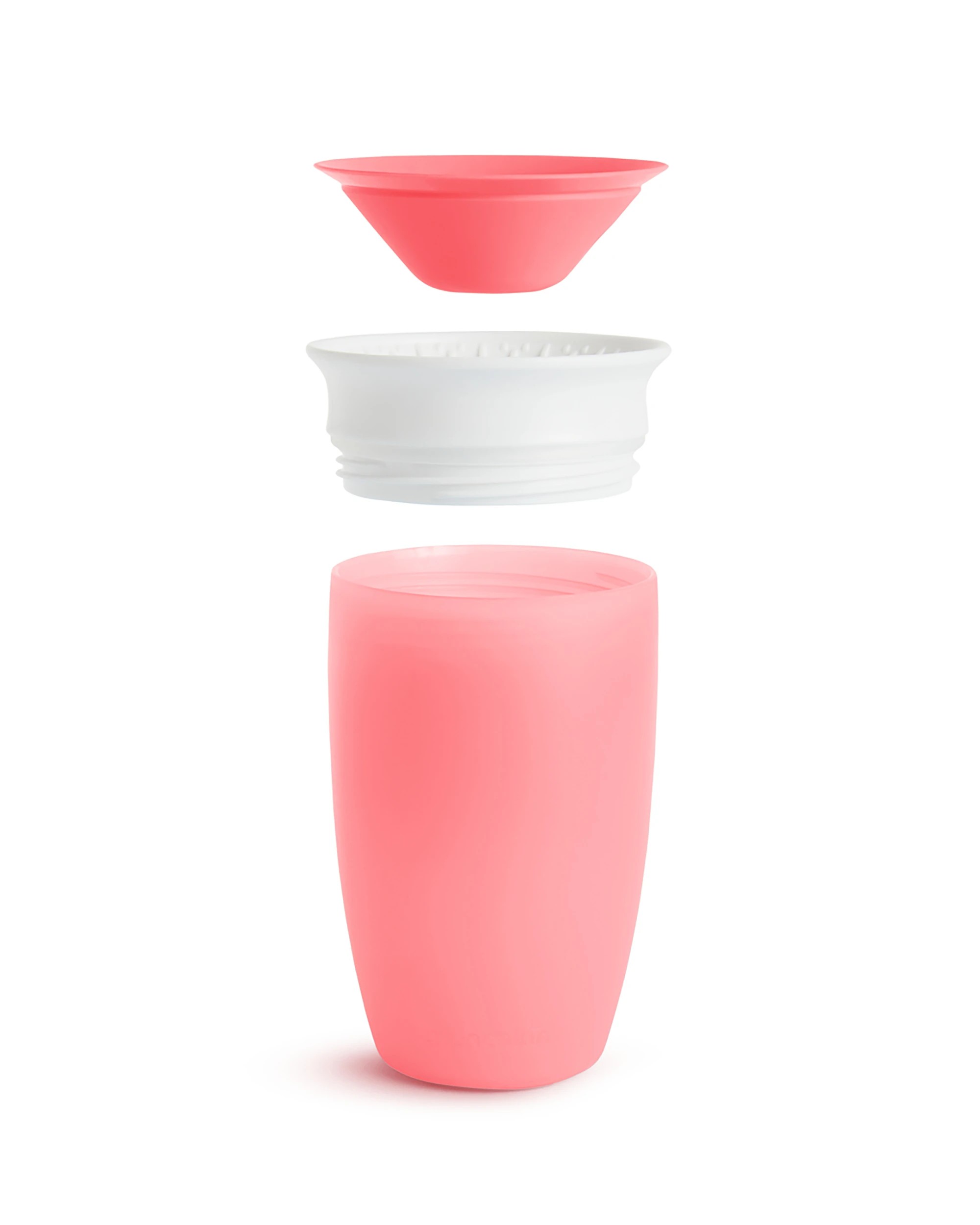 3 Munchkin Miracle 360 Cup Anti Spill Sippy Cup 295ml Dishwasher Safe 12 Months - Pink, 3 of 5