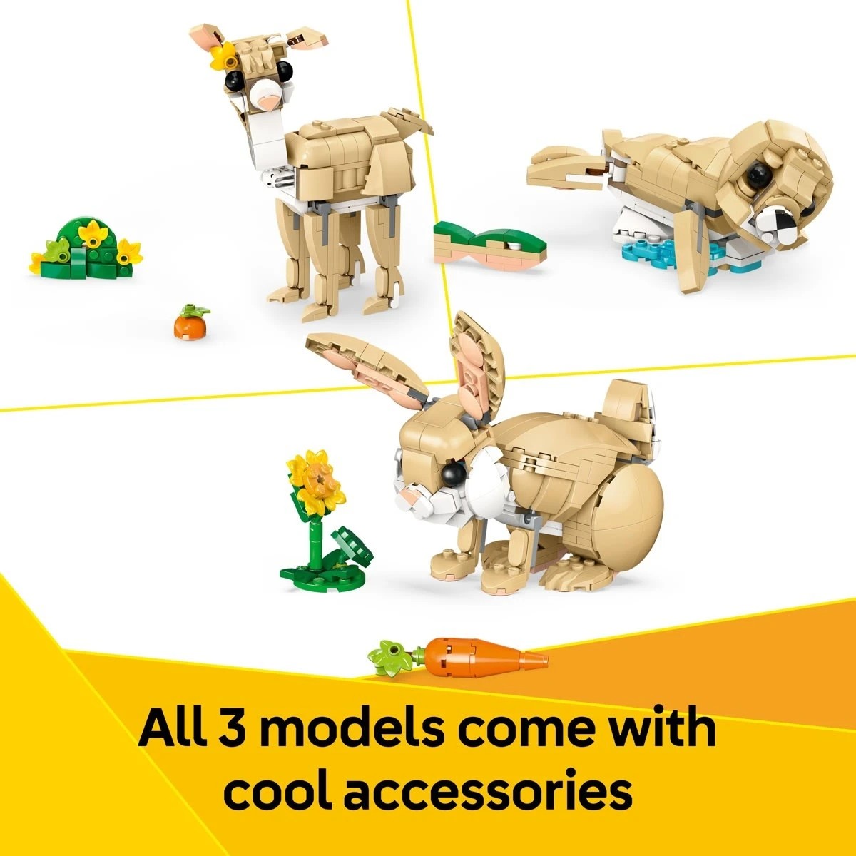 7 LEGO Creator 3-in-1 Cute Bunny 31162, 7 of 10
