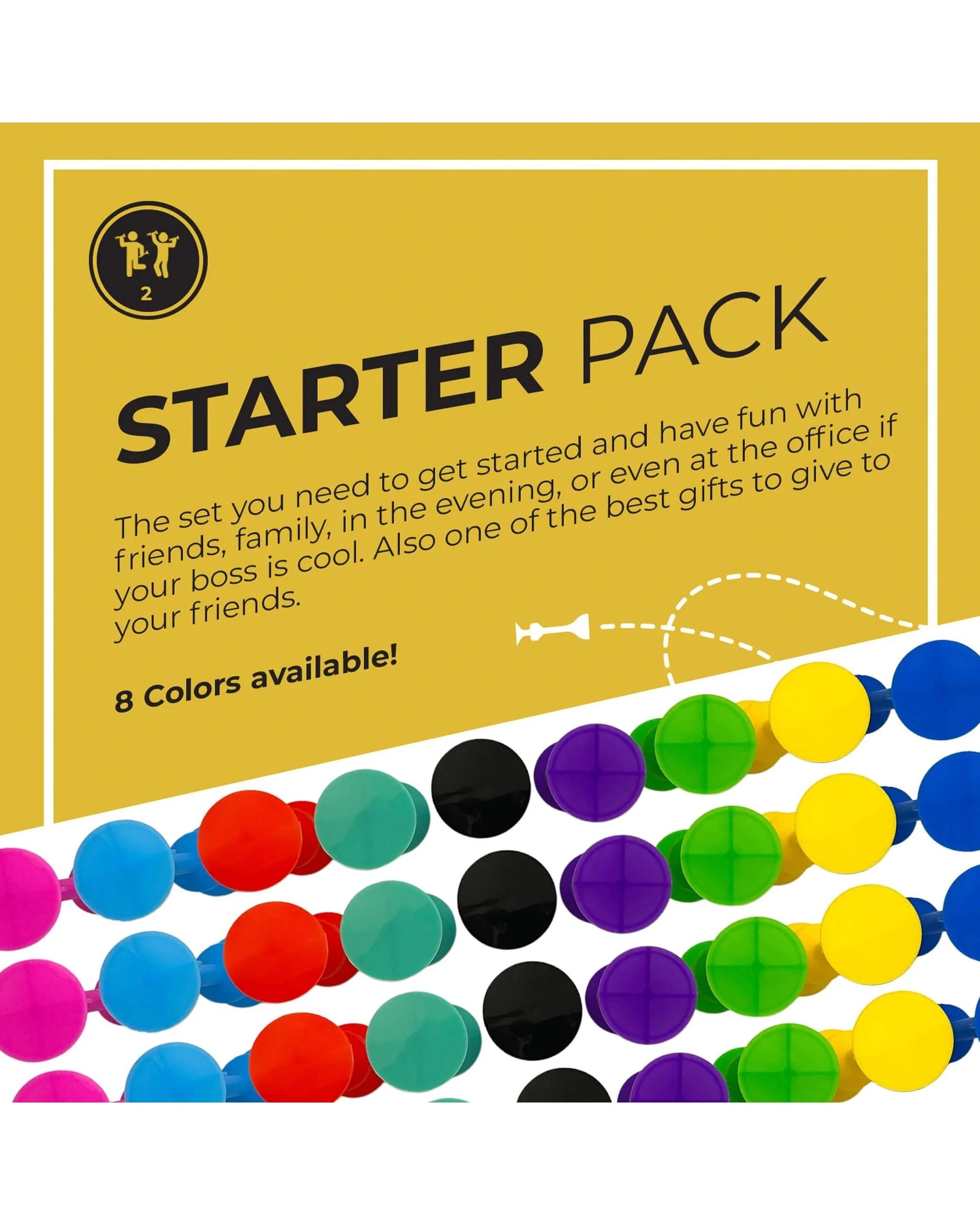 4 TOSSIT Game Original Starter Pack - Cyan/Red - Multi, 4 of 8