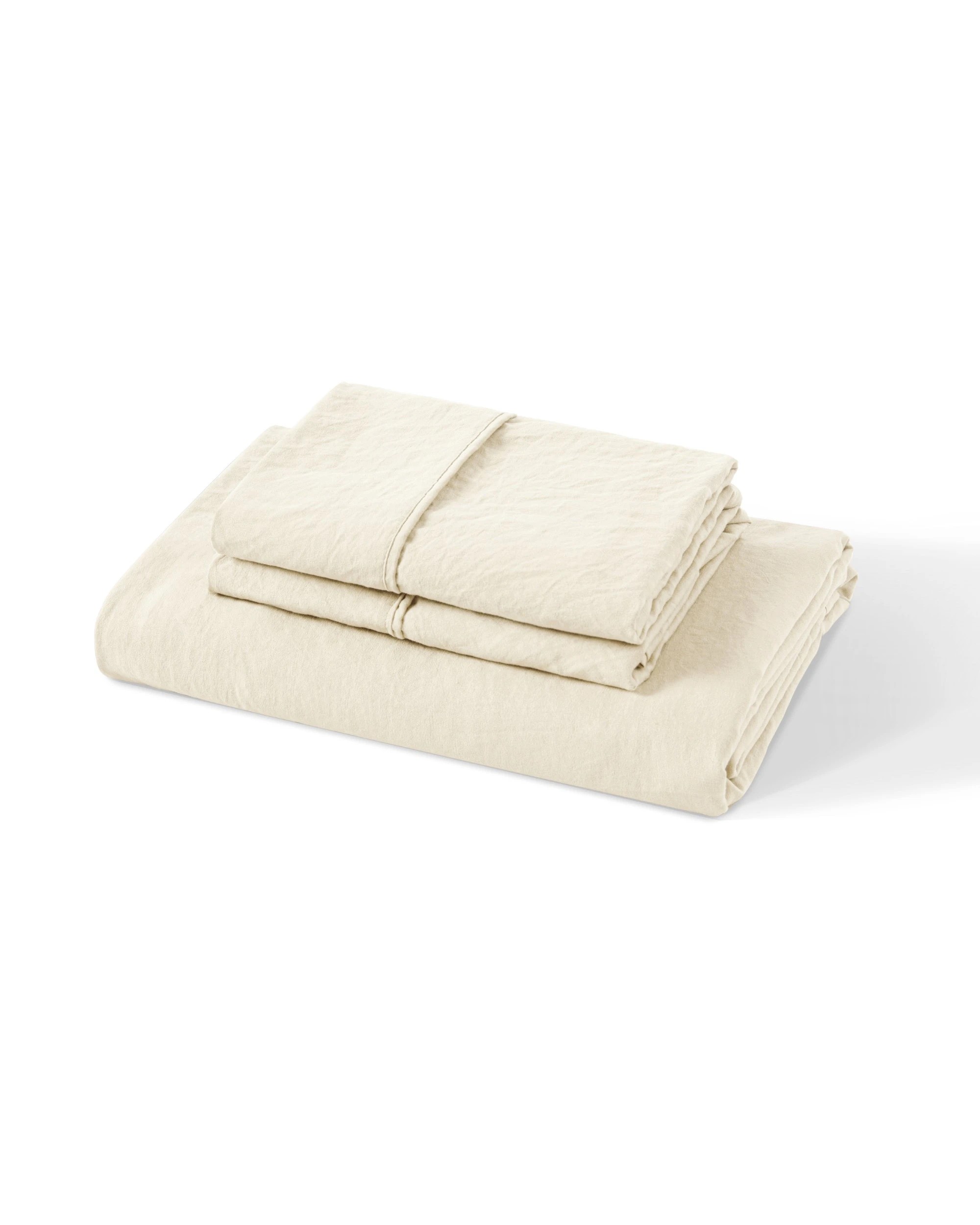 8 Dreamaker Superfine Washed Microfibre Combo Fitted Sheet Set - Double Bed - Natural, 8 of 8