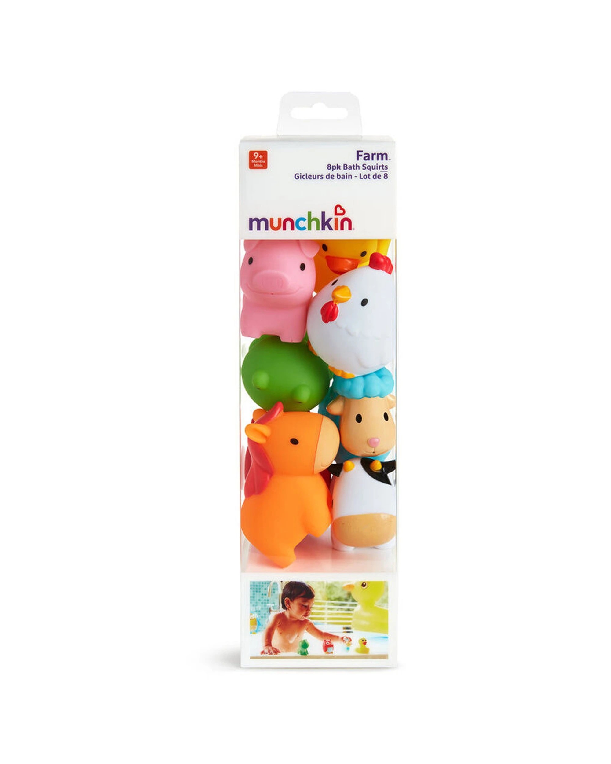 1 Munchkin Barnyard Farm Friends Bathtime Toy Squirters Set 8pc 9 Months Plus - Multi, 1 of 3