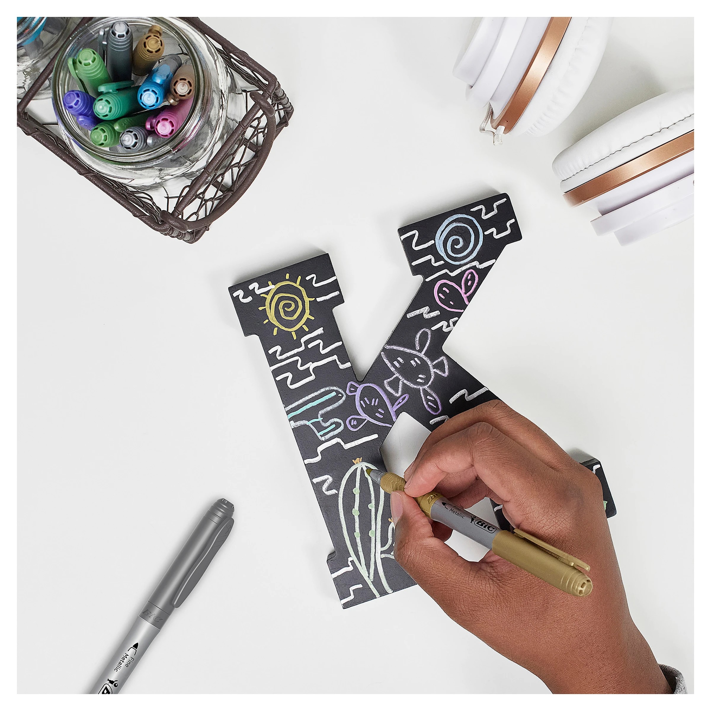 7 5 Pack BIC Intensity Permanent Metallic Markers, 7 of 7