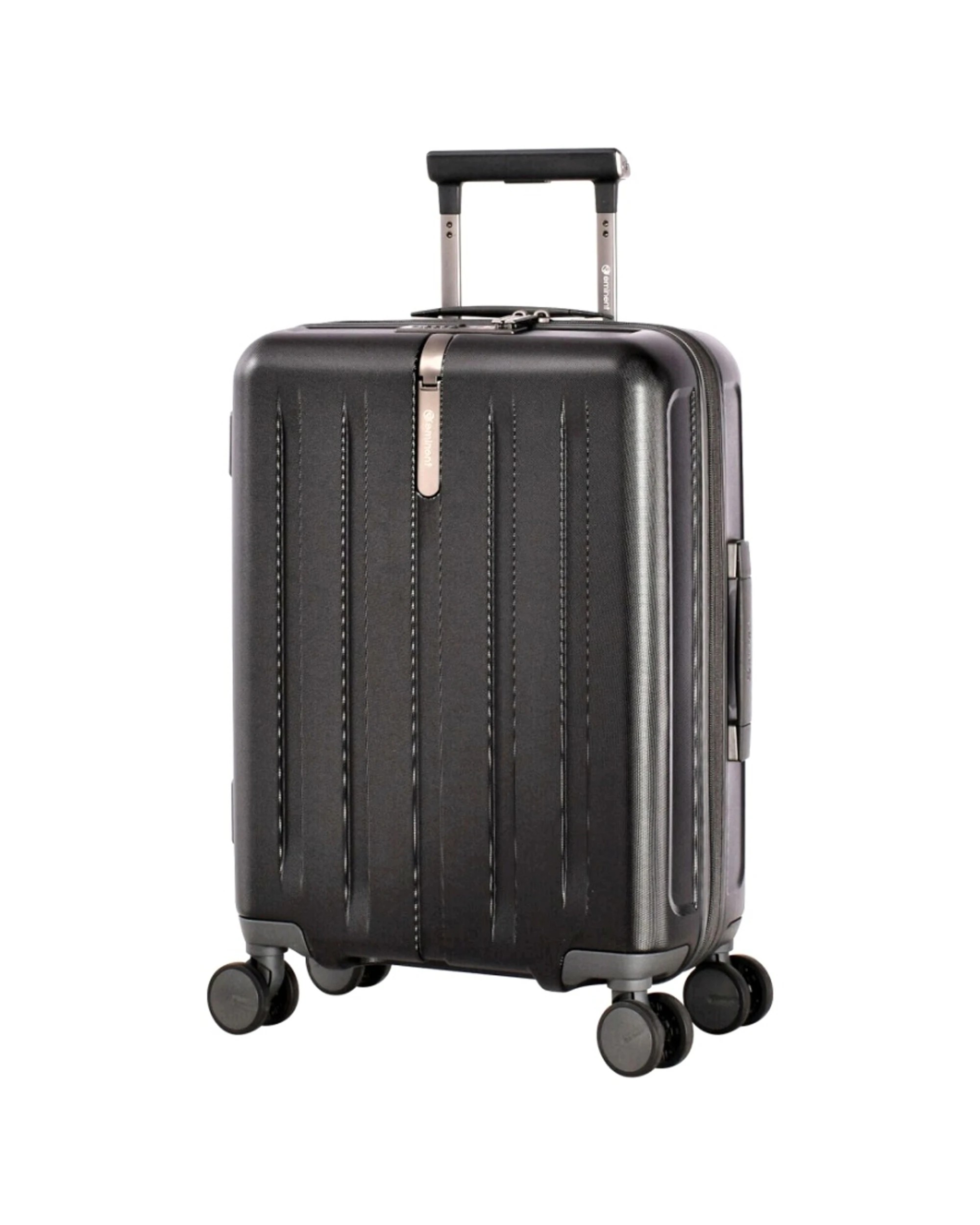 1 Eminent Kapstadt Hard Case Spinner Suitcase Travel Luggage Bag 55cm - Black, 1 of 6