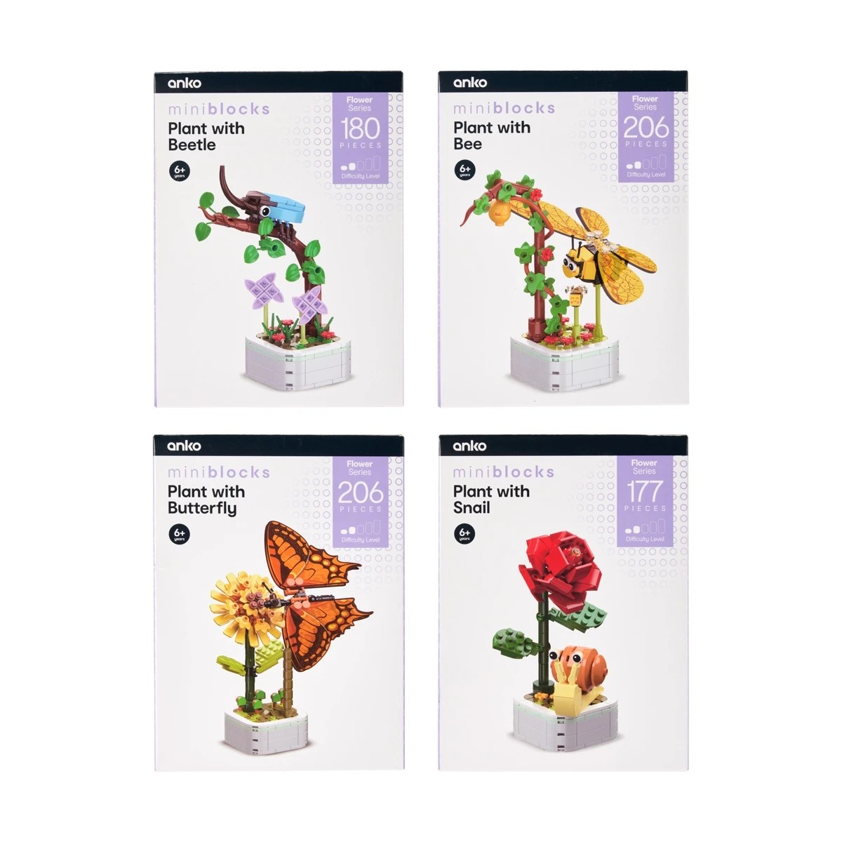 1 Mini Blocks Flower Series: Plant with Insect - Assorted, 1 of 8