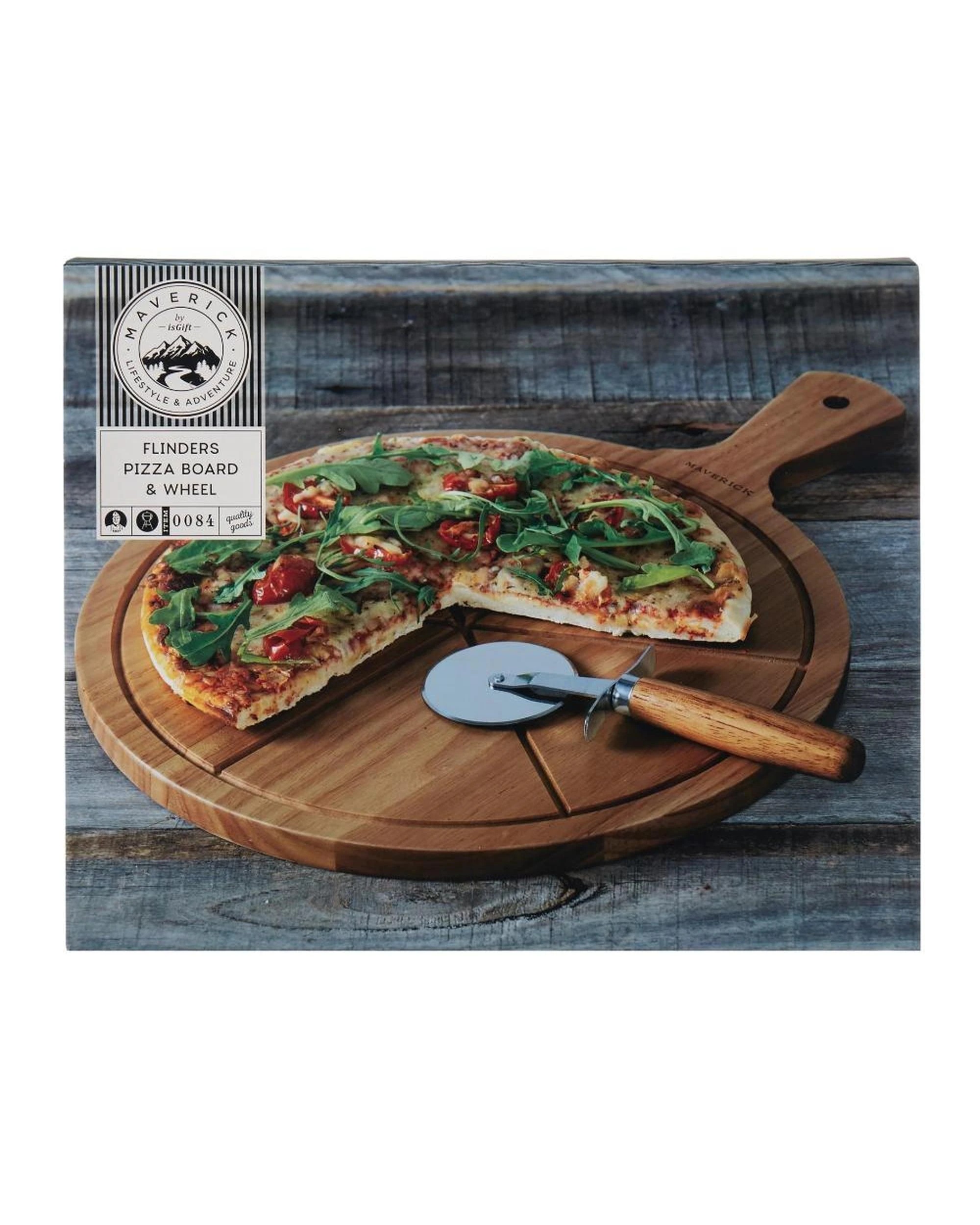 3 Maverick Flinders Pizza Board 44 x 33 x 1.5cm Wheel 2 Piece, 3 of 5