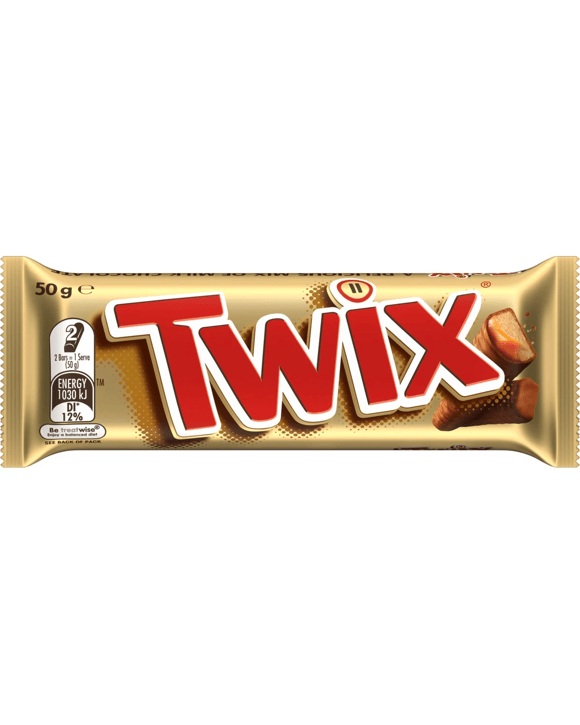 Twix Chocolate Bar with Biscuit & Caramel 50g