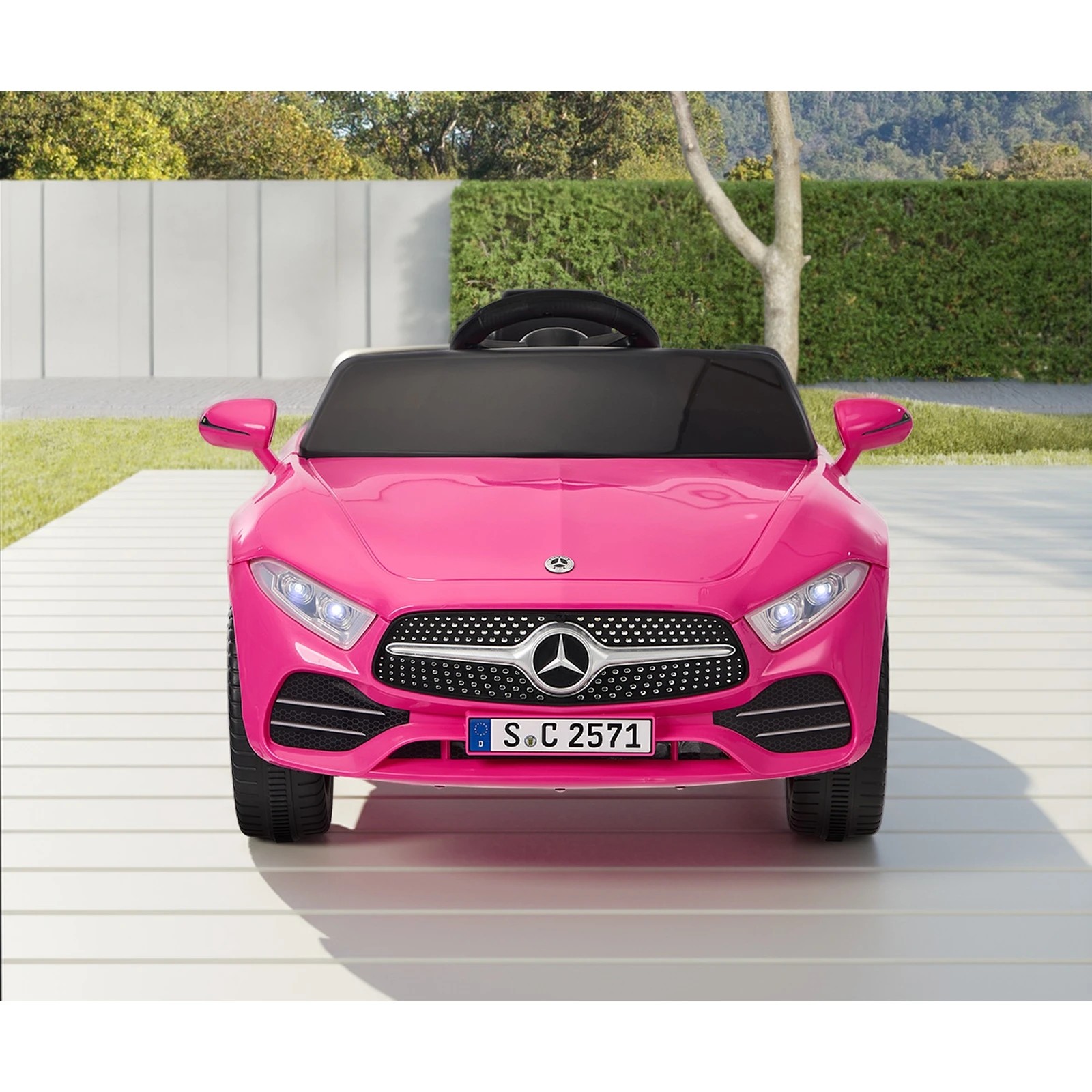 4 Kids Ride On Car 12V Mercedes-Benz Licensed Remote Control Toy
 - pink, 4 of 10