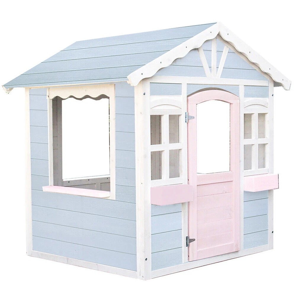 1 Rovo Kids Cottage Style Cubby House - Multi, 1 of 1