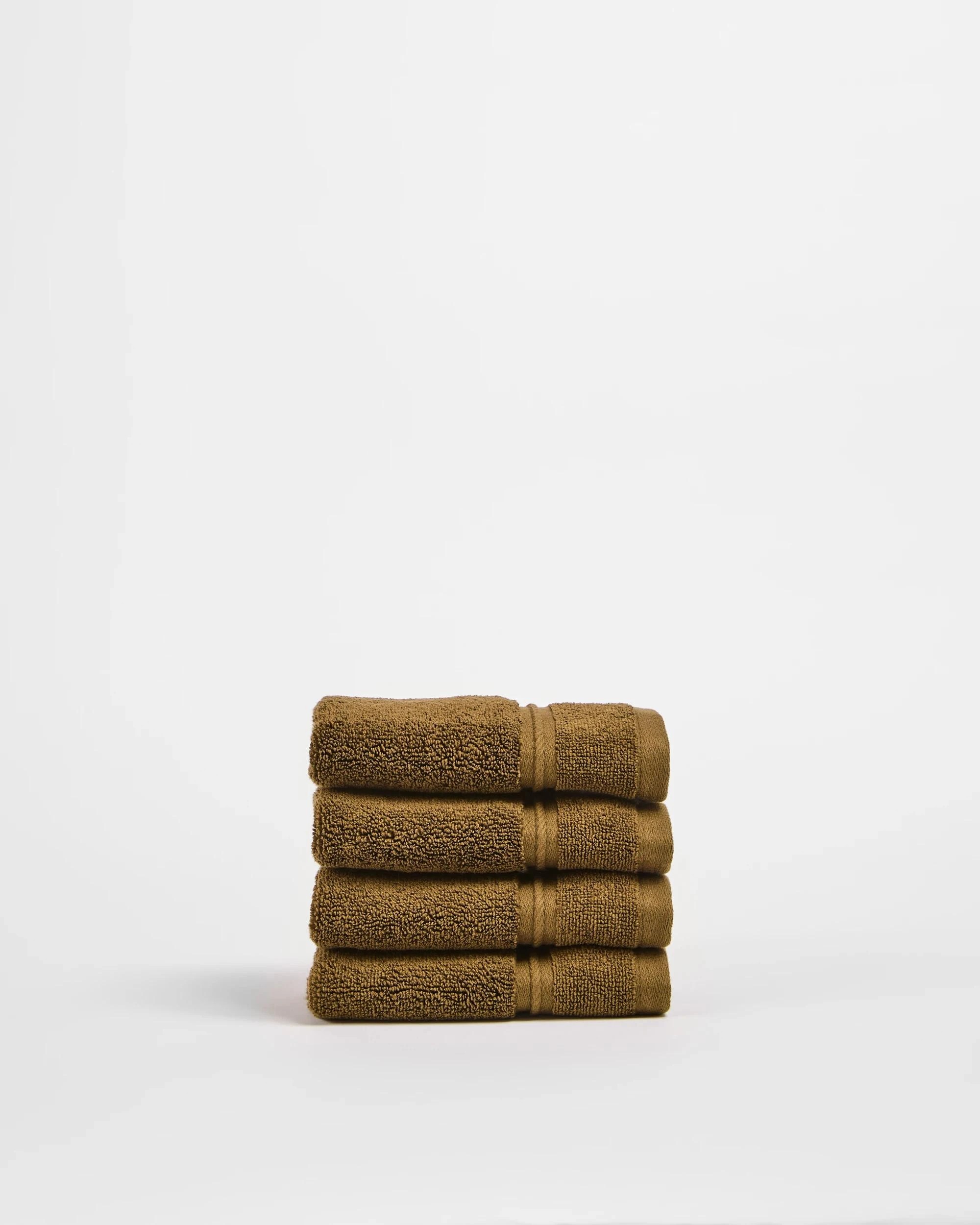 4 Target Luxury Egyptian Cotton Pile Face Washer 4 Pack - Green, 4 of 4