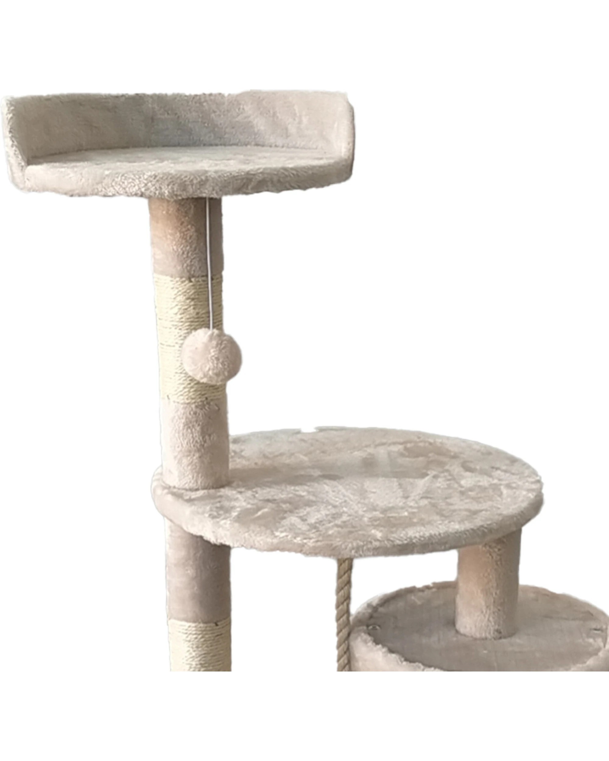 3 Furtastic 110cm Cat Tree Scratching Post - Beige, 3 of 7