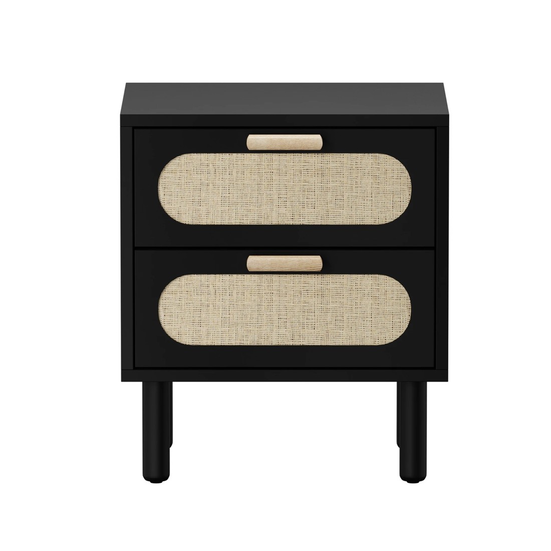 7 Oikiture Bedside Table Drawers Side End Tables Storage Nightstand
 - Black, 7 of 10
