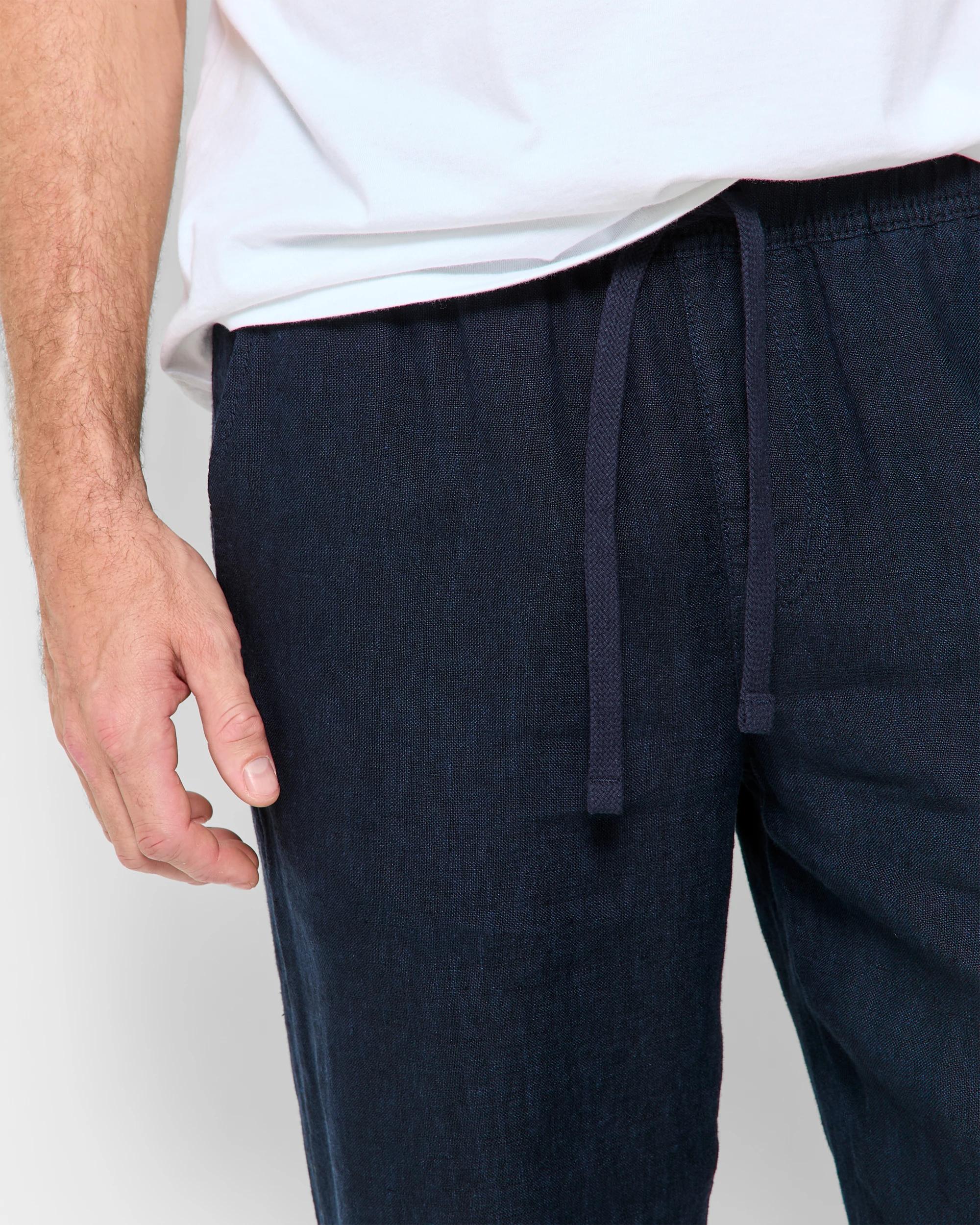 5 Target European Linen Pants NAVY, 5 of 5