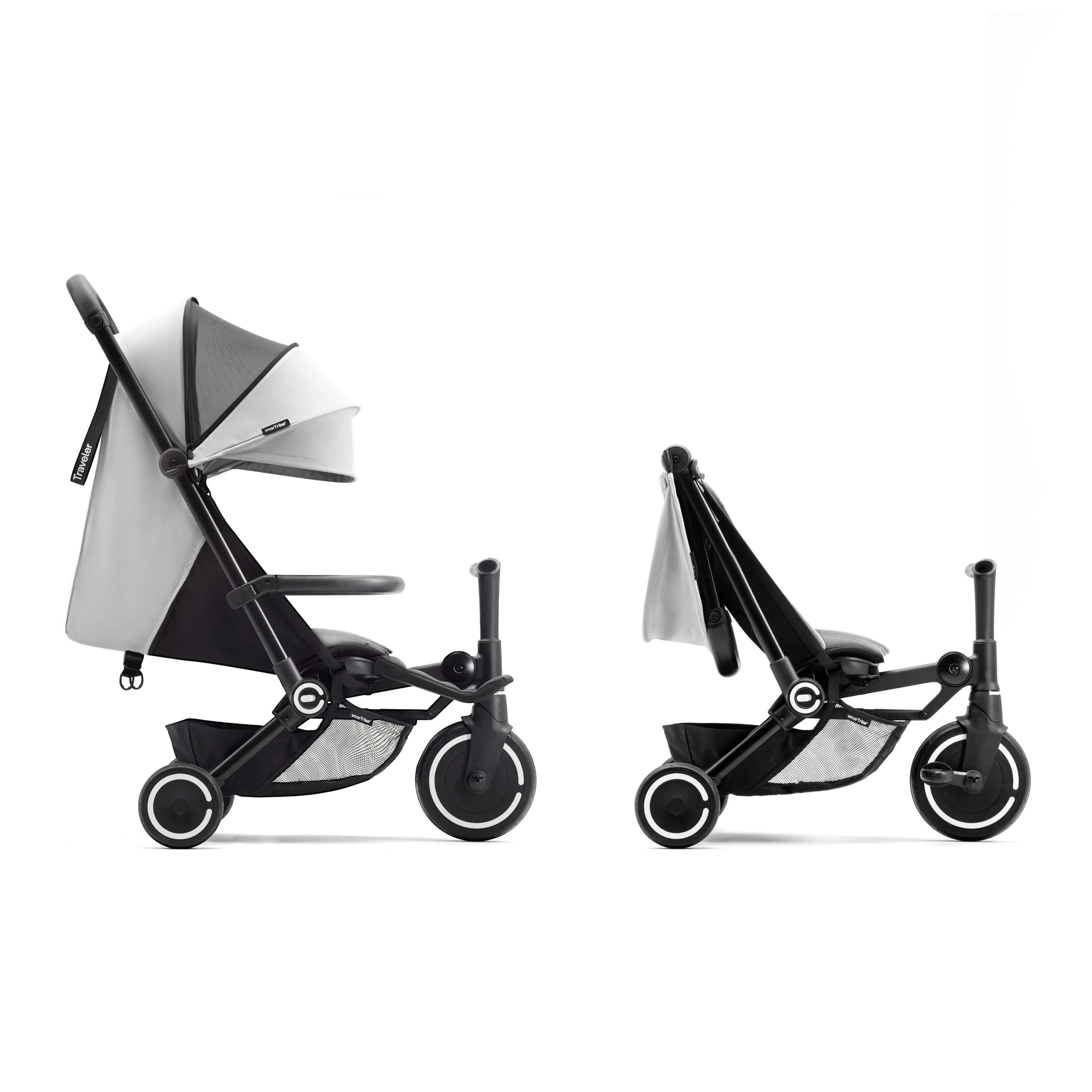 1 Smartrike Traveler 4 In 1 Convertible Stroller
 - Grey, 1 of 1