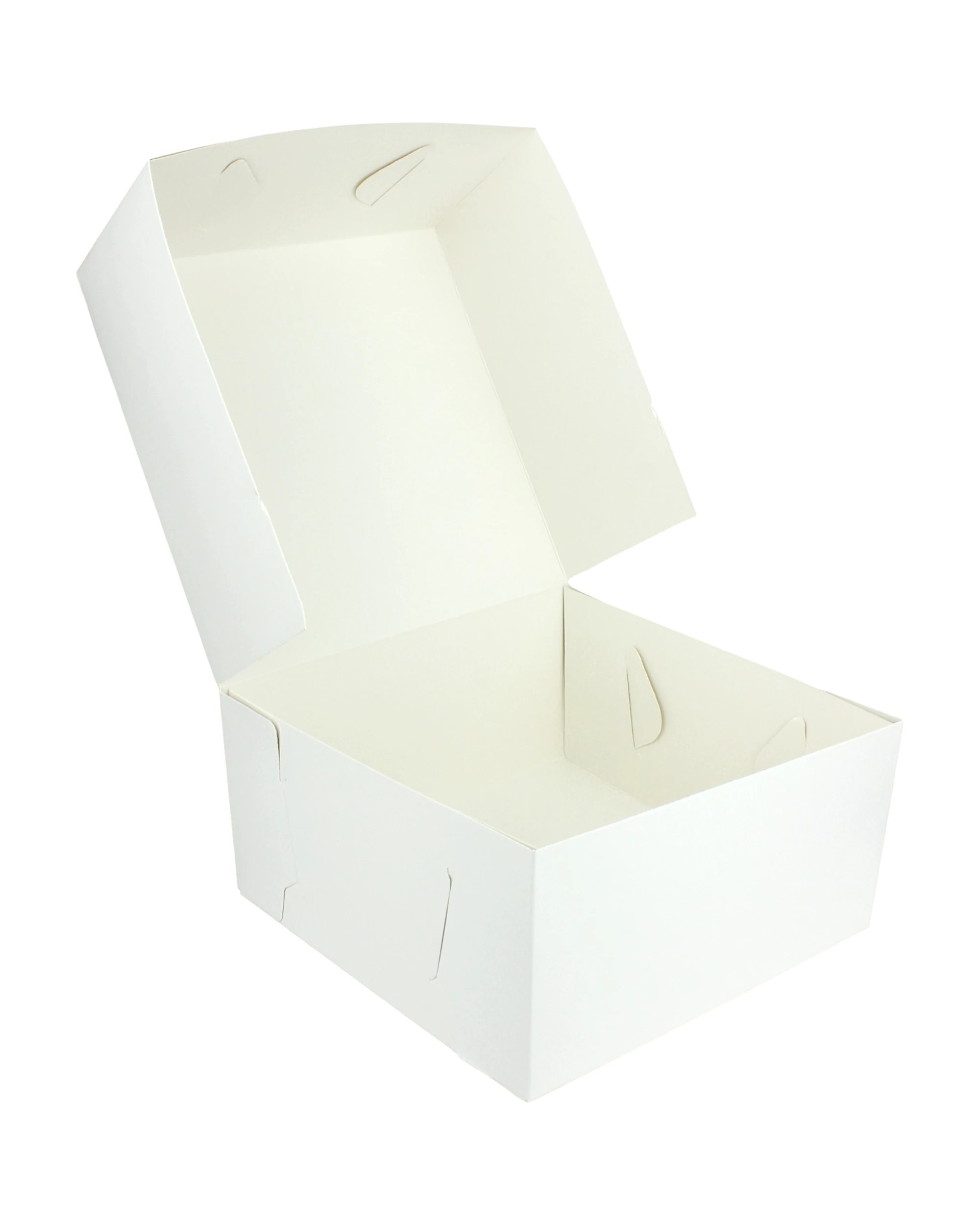 1 Durmaz White Square Cardboard Cake Boxes 25.5cm Pack of 2, 1 of 3