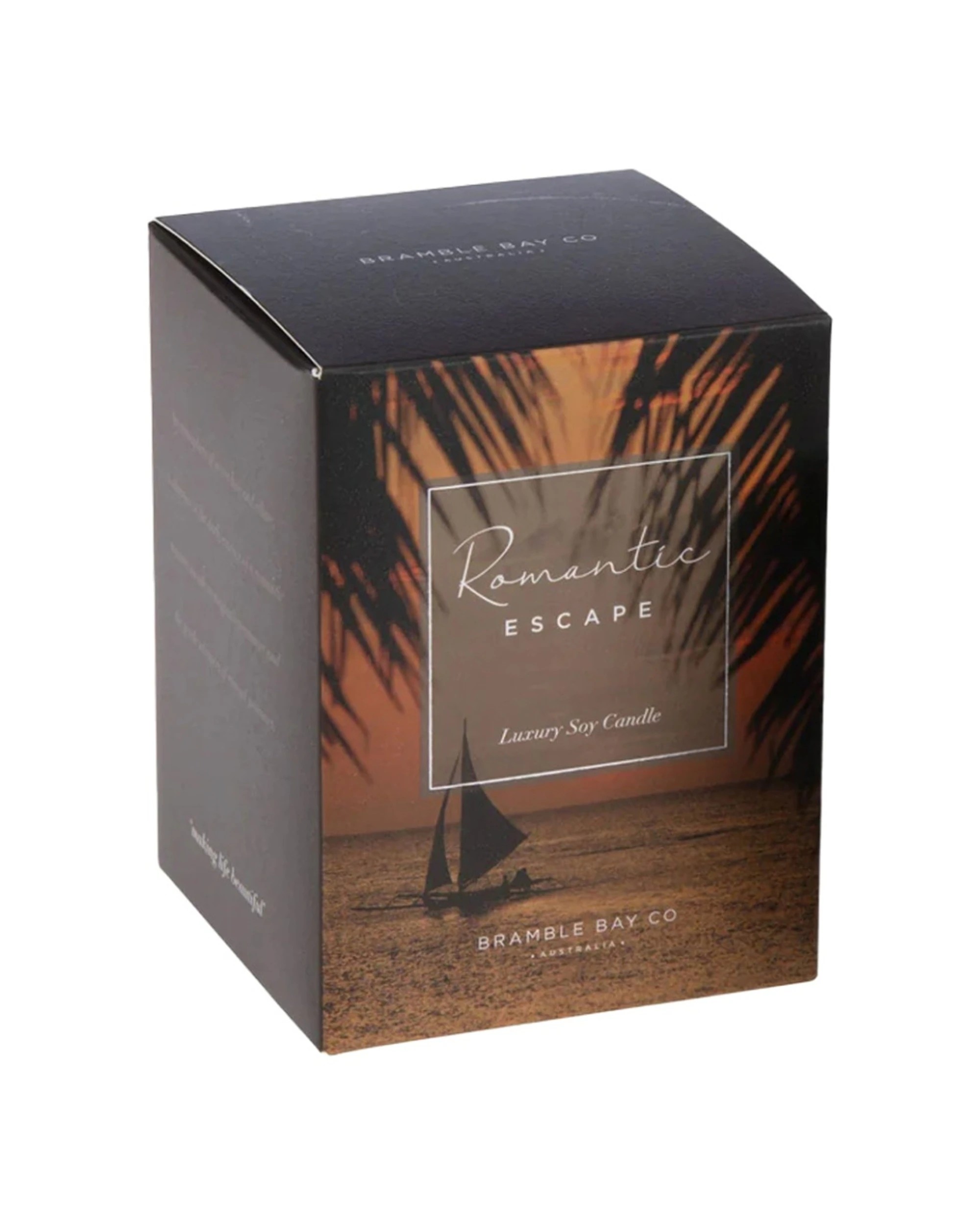 1 Bramble Bay Ocean After Dark Romatic Escape Soy Candle Home Fragrance With Decorations 300g - Black, 1 of 2