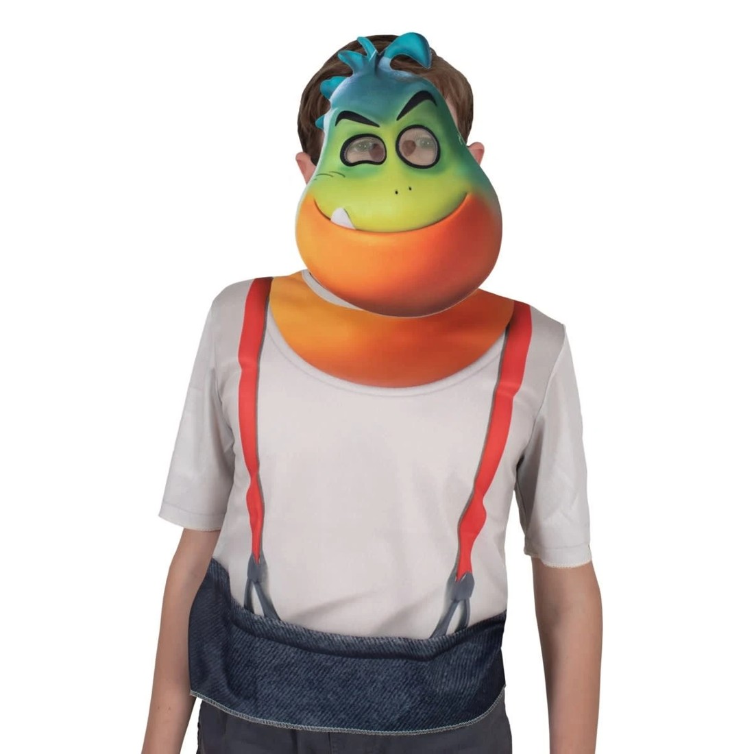 1 Bad Guys Mr. Piranha Top and Mask Costume - Ages 6-8, 1 of 2