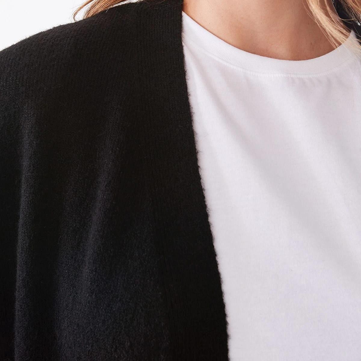 5 Balloon Sleeve Cardigan Black, 5 of 6