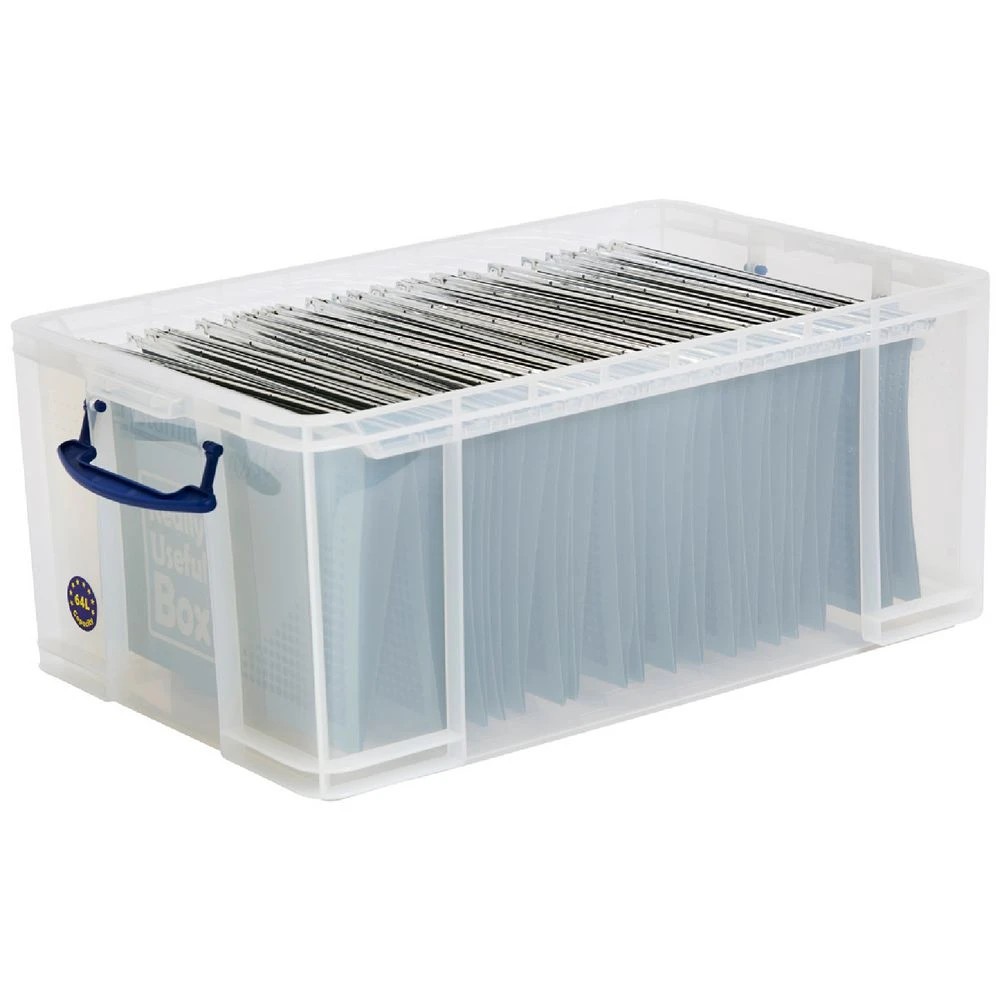 1 Really Useful Box 64L Clear, 1 of 3