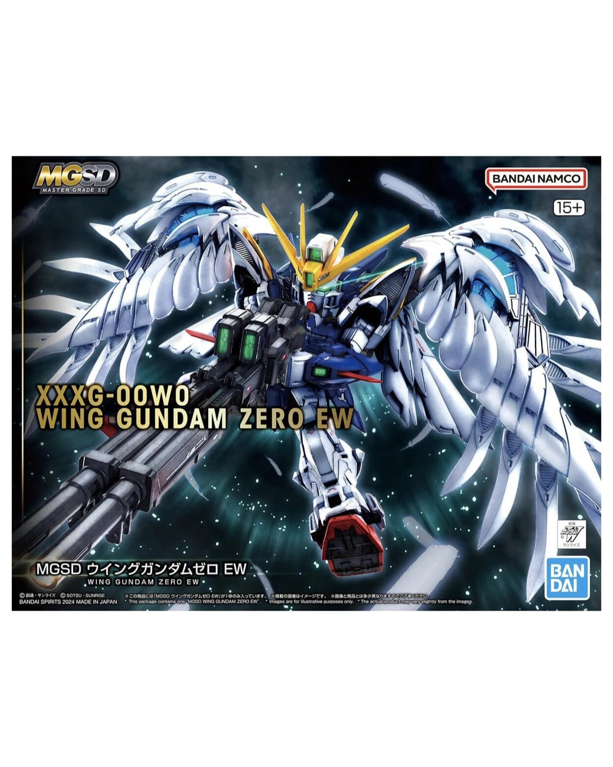 1 Bandai Gundam Master Grade SD Wing Gundam Zero EW Model Kit, 1 of 10