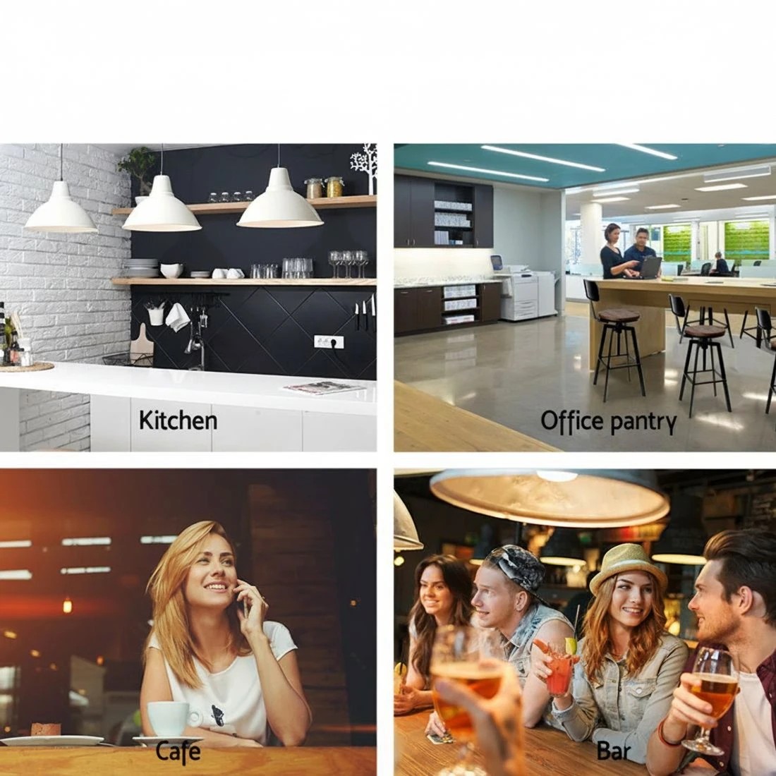 3 Artiss Bar Stools Adjustable Wood Stool w/Backrest - Black, 3 of 7