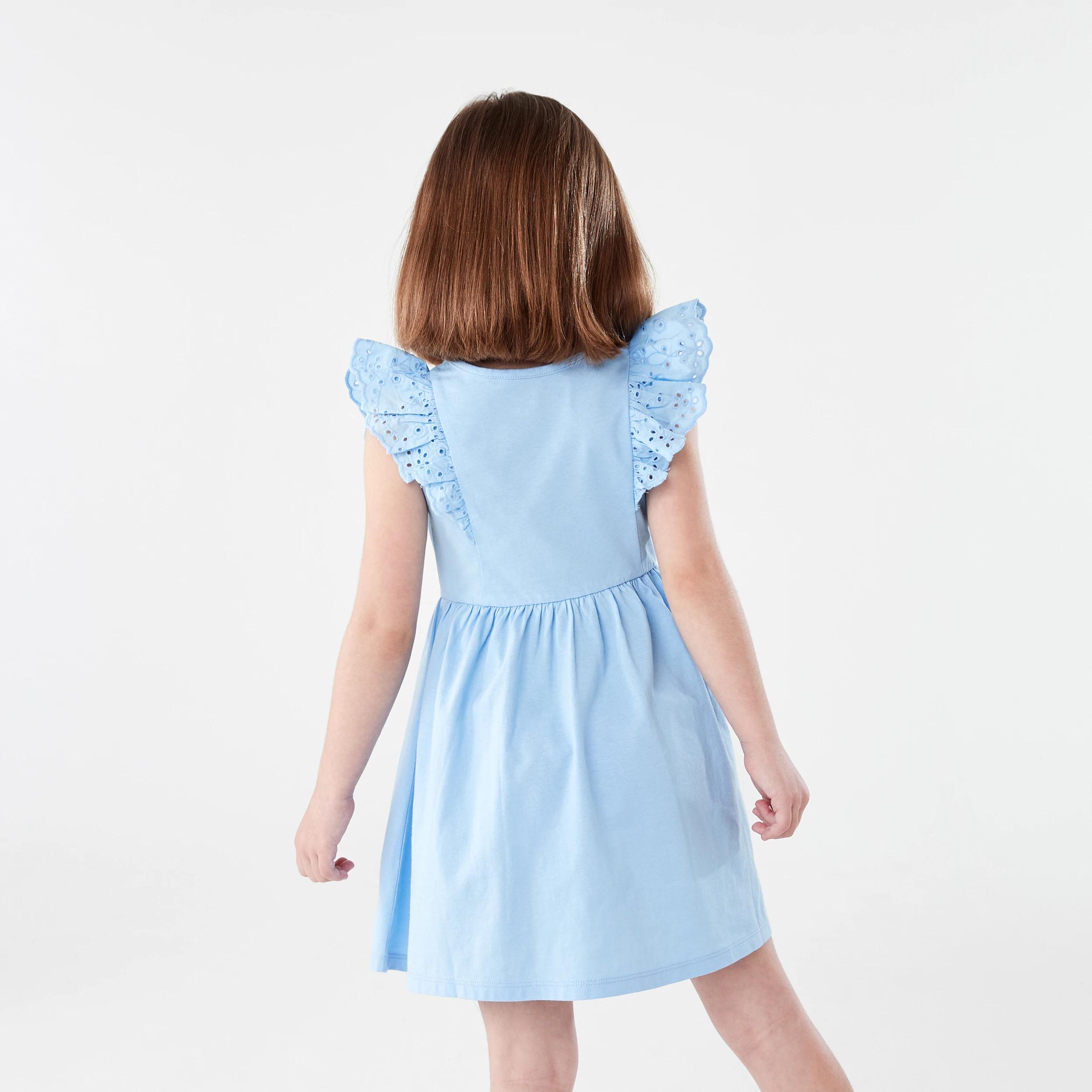 2 Frill Sleeve Dress BELLFLOWER BLUE, 2 of 7