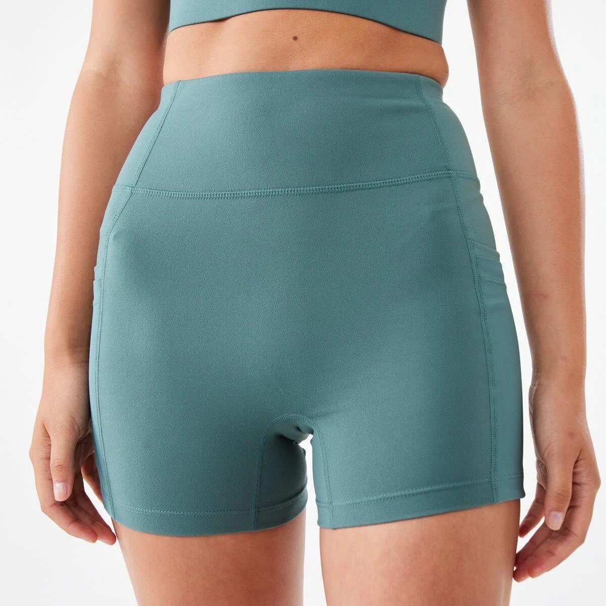 4 Active Womens Pocket Ultra Soft Shorts Petrol, 4 of 6