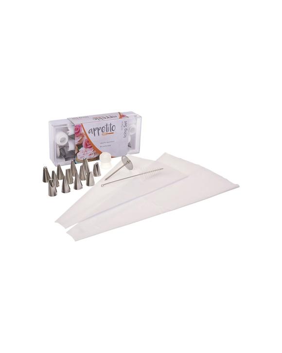 Appetito 18pc Icing Set Food Grade Durable Compact Storage Baking Tools - Multi
