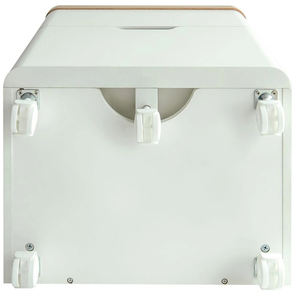 10 Marstrand 2-Drawer Pedestal Oak and White  Cabinets Pedestals, 10 of 10