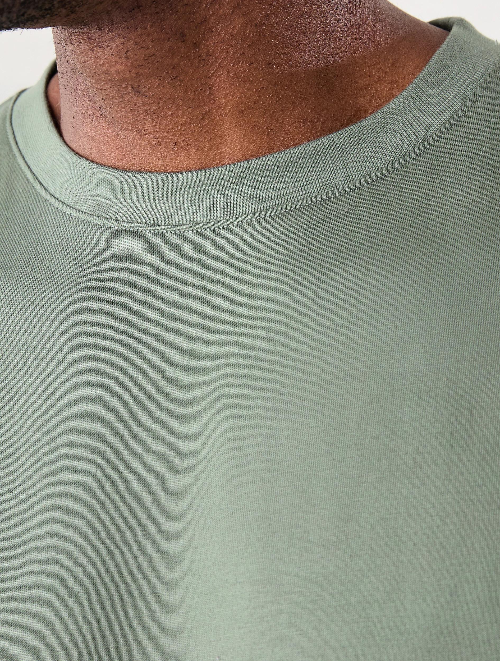 5 Australian Cotton Crew Neck T-shirt AGAVE, 5 of 6