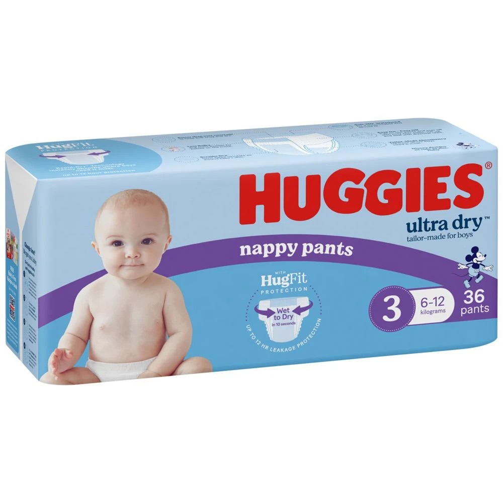 1 Huggies Nappy Pants Crawler Boy 36 Pack, 1 of 10