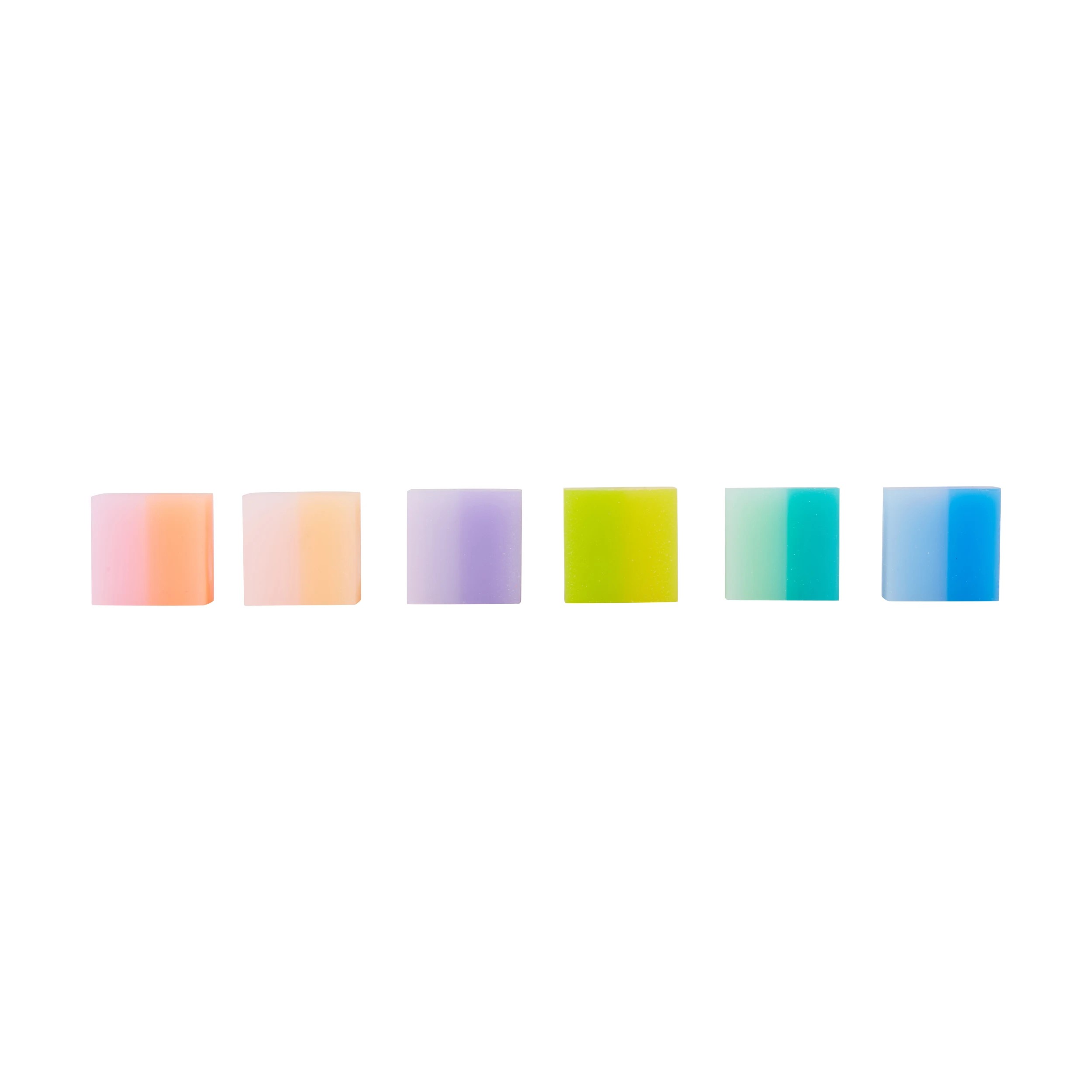 4 6 Pack Eraser Set - Ombre, 4 of 6