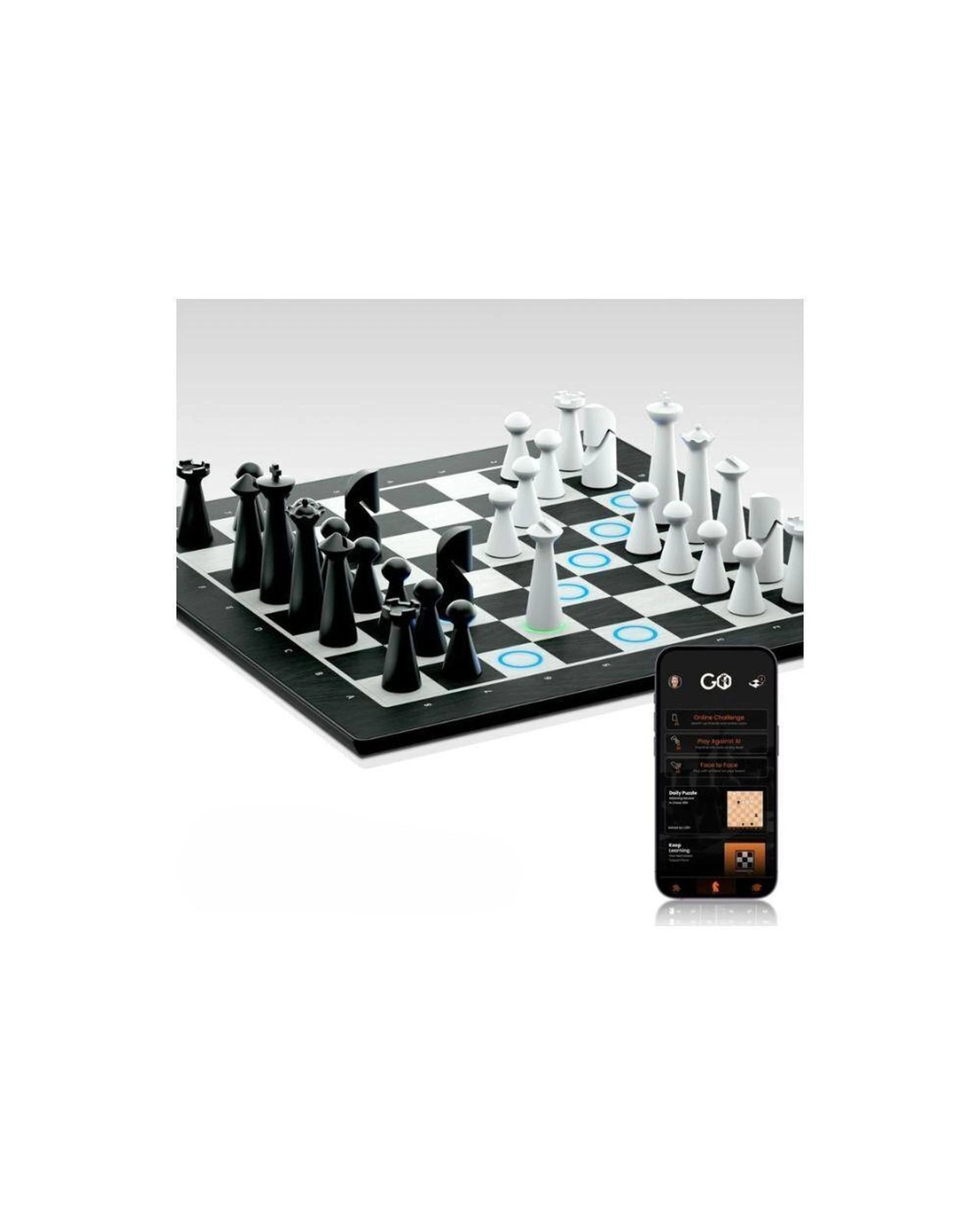 3 Particula GoChess Mini Smart Chess Board with App Integration, Light Indicators and Portable Design, 3 of 9
