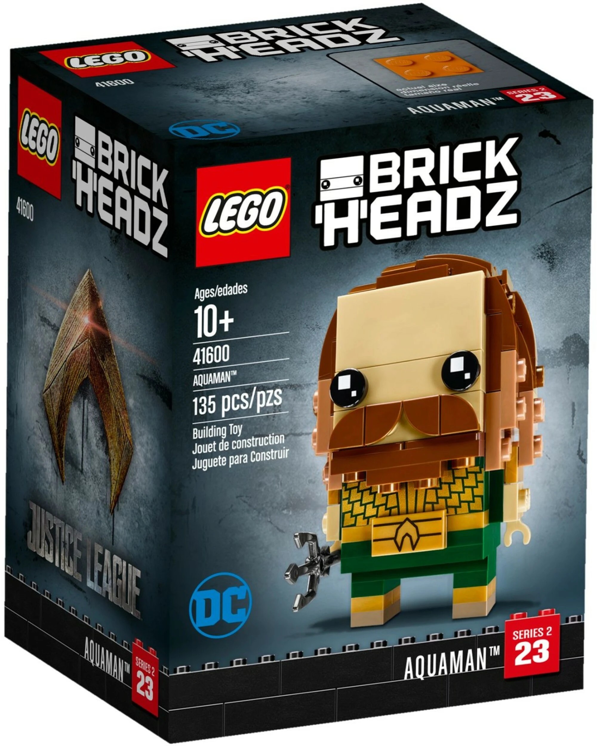 1 LEGO 41600 Aquaman BrickHeadz Justice League Building Set, 1 of 3