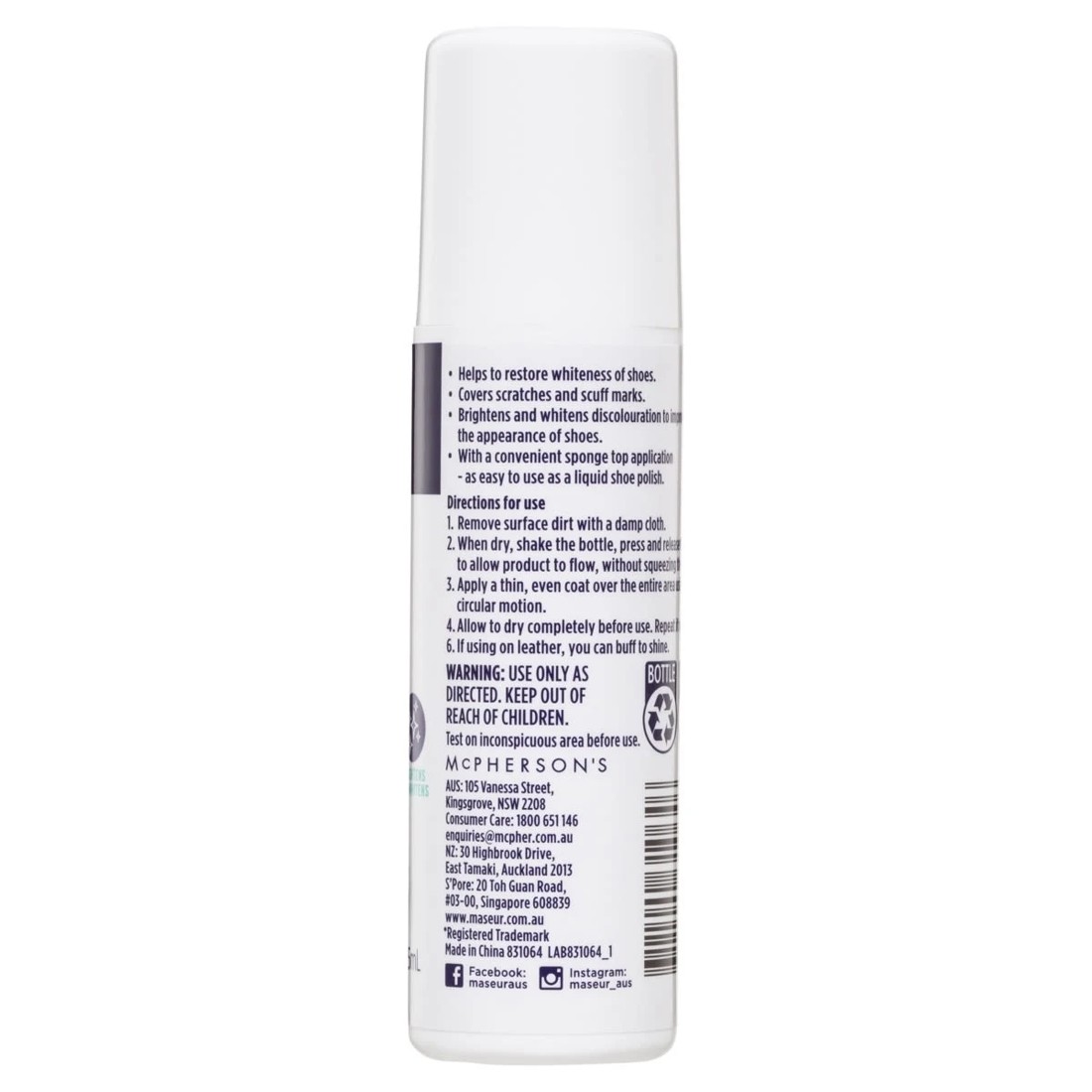 2 Maseur Footcare Sneaker Whitener 75ml, 2 of 5