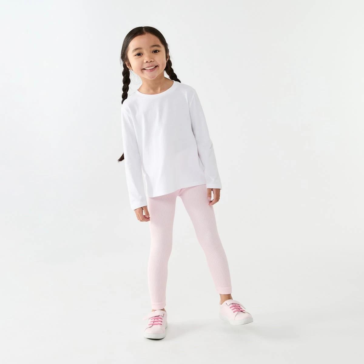 4 Rib Leggings Fare Pink, 4 of 7