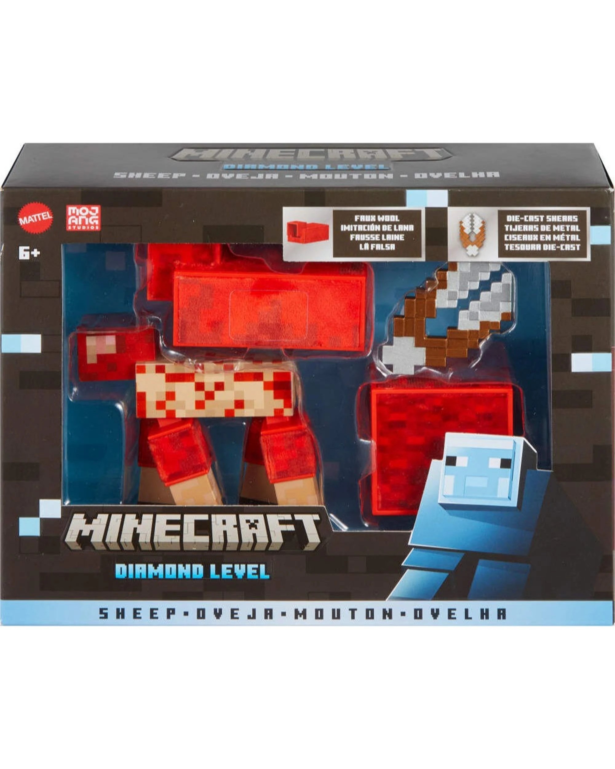 2 Minecraft Diamond Level Sheep 5.5 inch Action Figure, 2 of 7