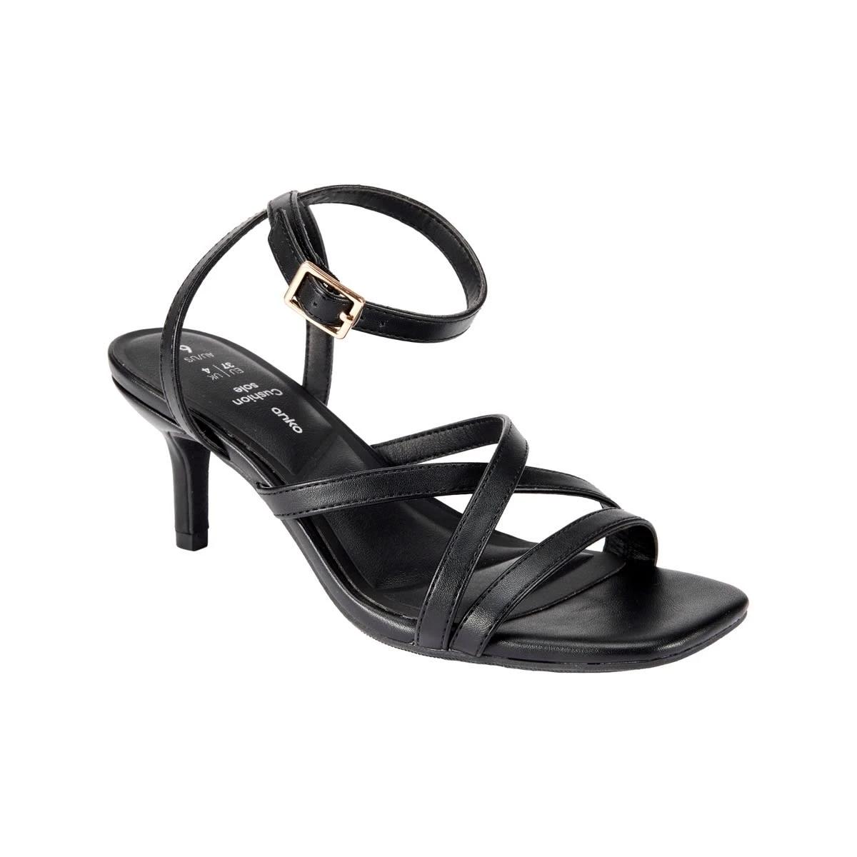 2 Dress Strappy Heels BLACK, 2 of 4