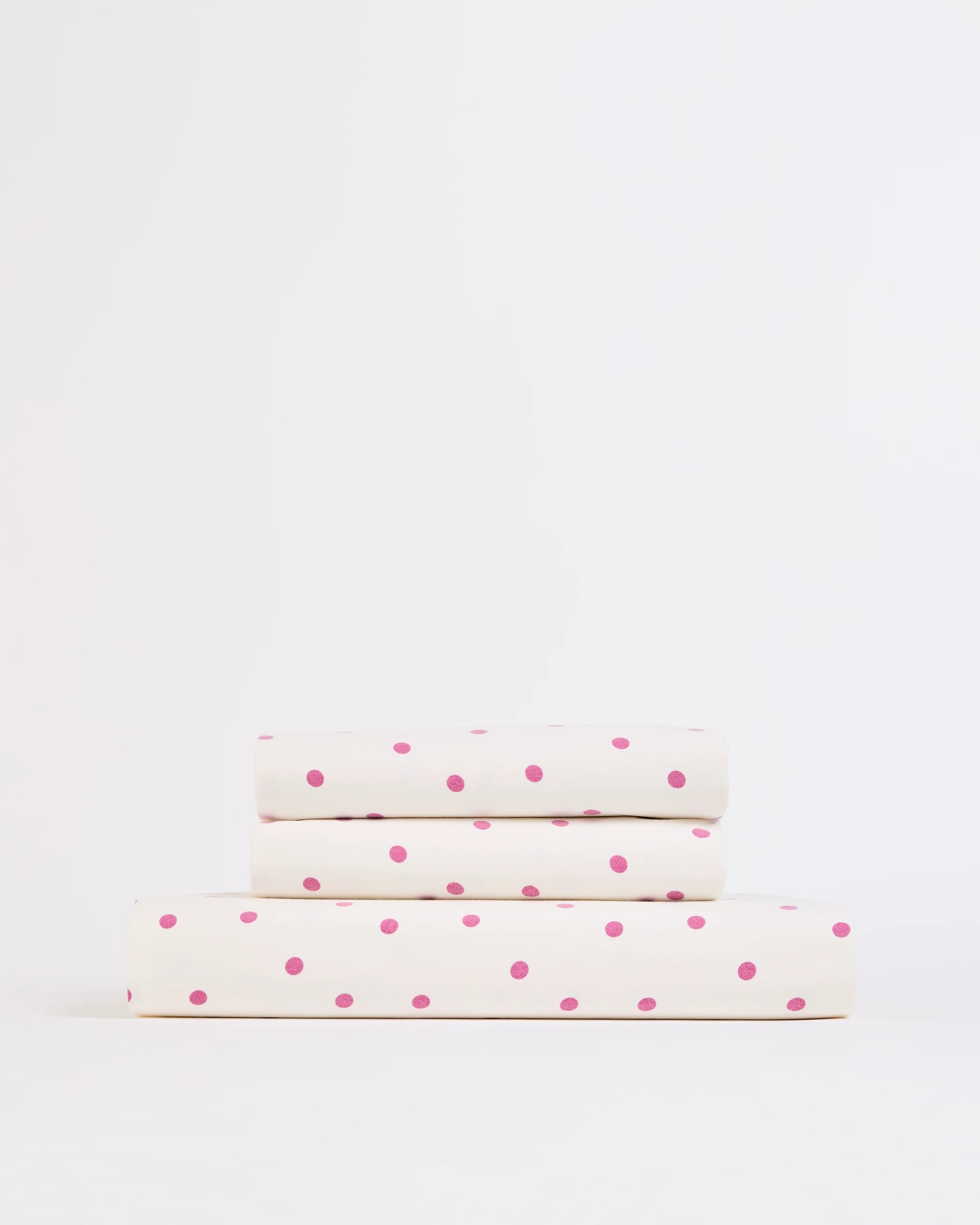 4 Arlo Polka Dot Stonewash Cotton Fitted Sheet - Queen Bed - Pink, 4 of 5