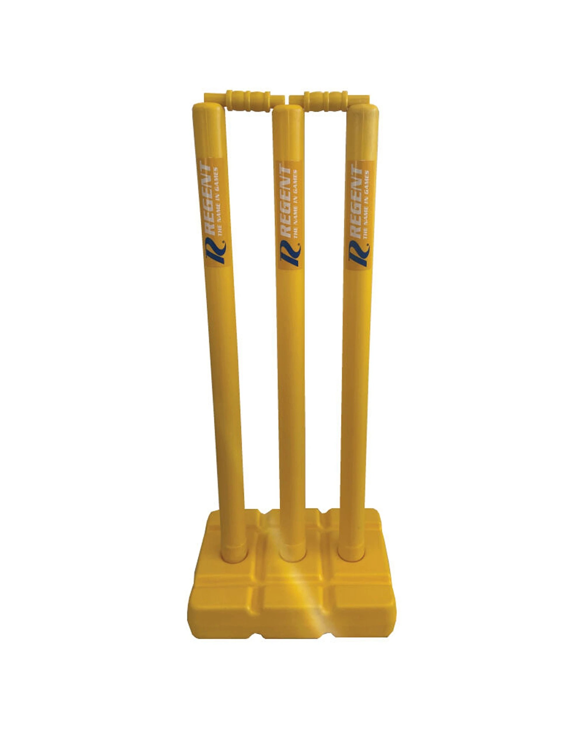 1 Regent Aussie Lightweight Backyard Cricket Playing Plastic Stump Set - Yellow, 1 of 2