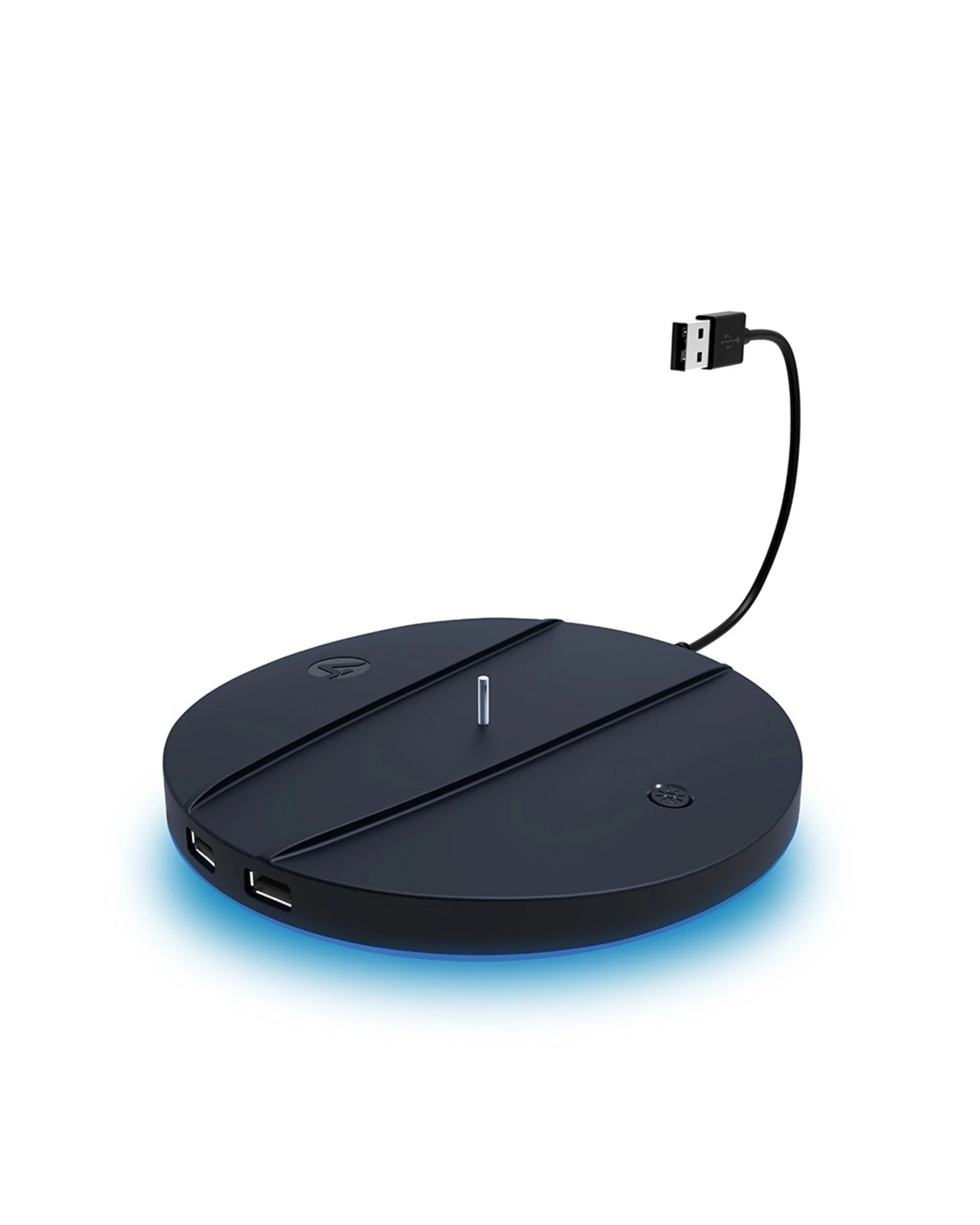 1 4Gamers PS5 Slim Vertical Stand With USB Charging Ports - White, 1 of 5