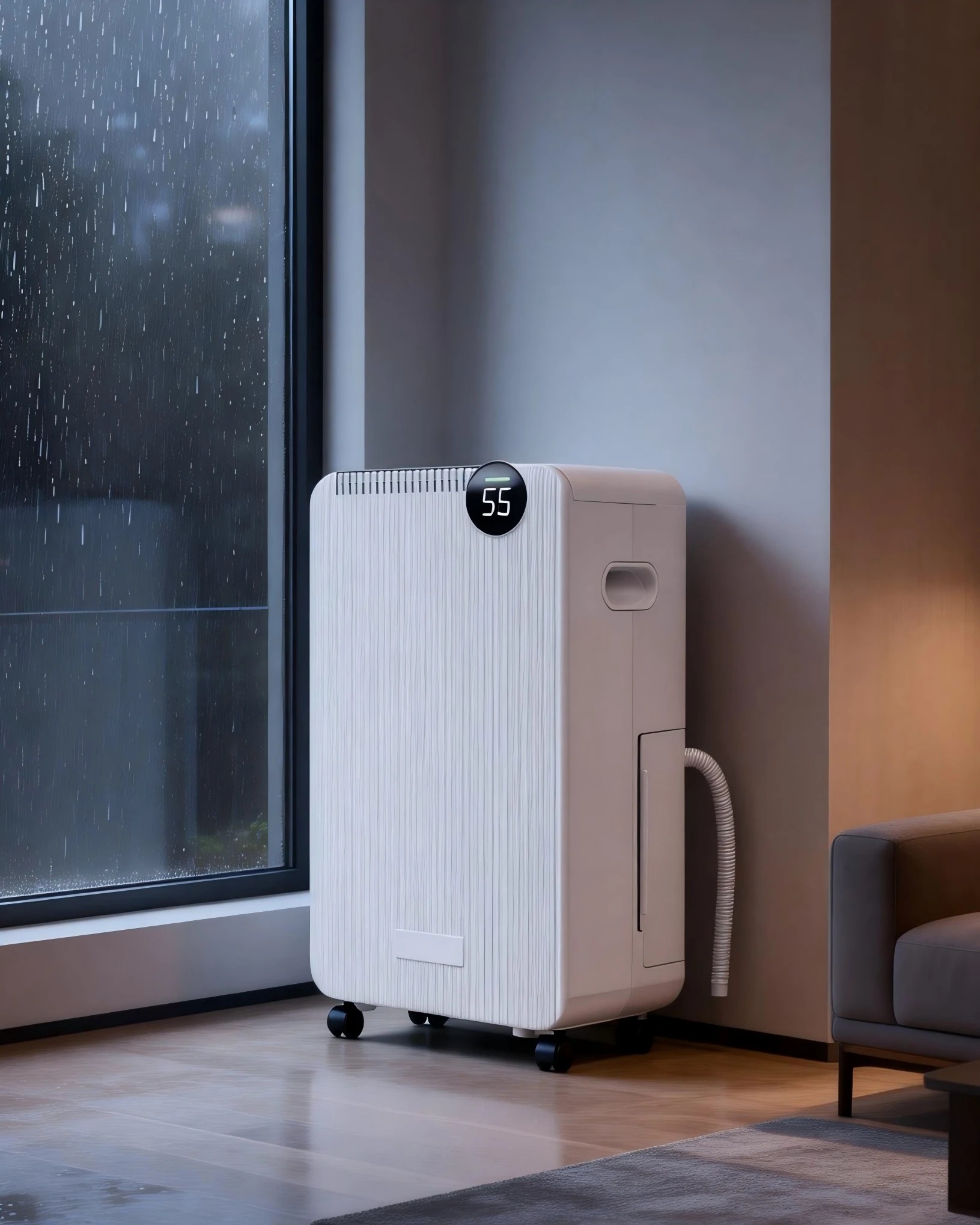 6 ADVWIN 15L Compact Air Dehumidifiers Air Purifier with Drain Hose White, 6 of 7