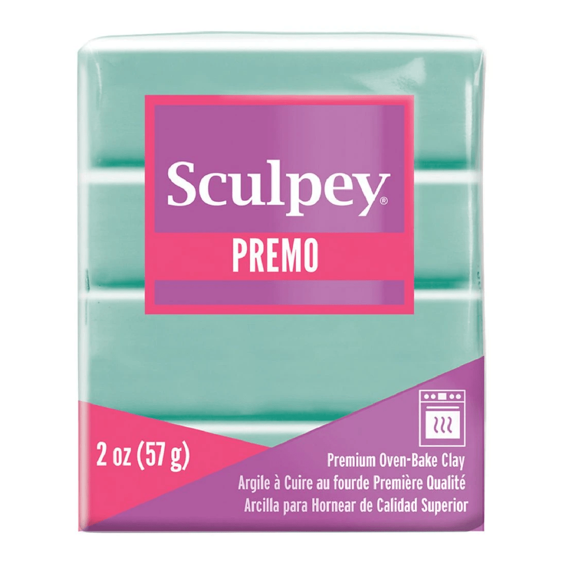 1 Sculpey Premo Modelling Clay Mint Green 57g, 1 of 3