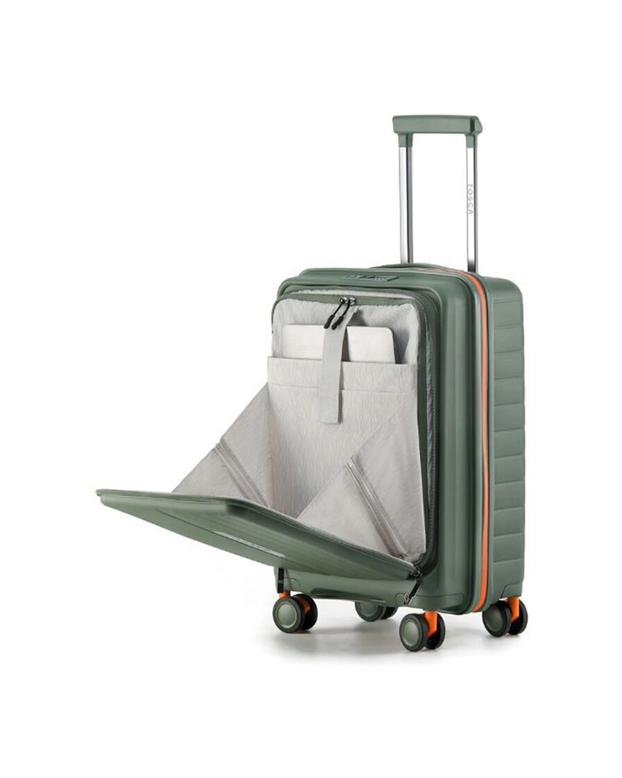 2 Tosca Cruiser Hard Case Carry On Travelling Suitcase Small - Multi, 2 of 6