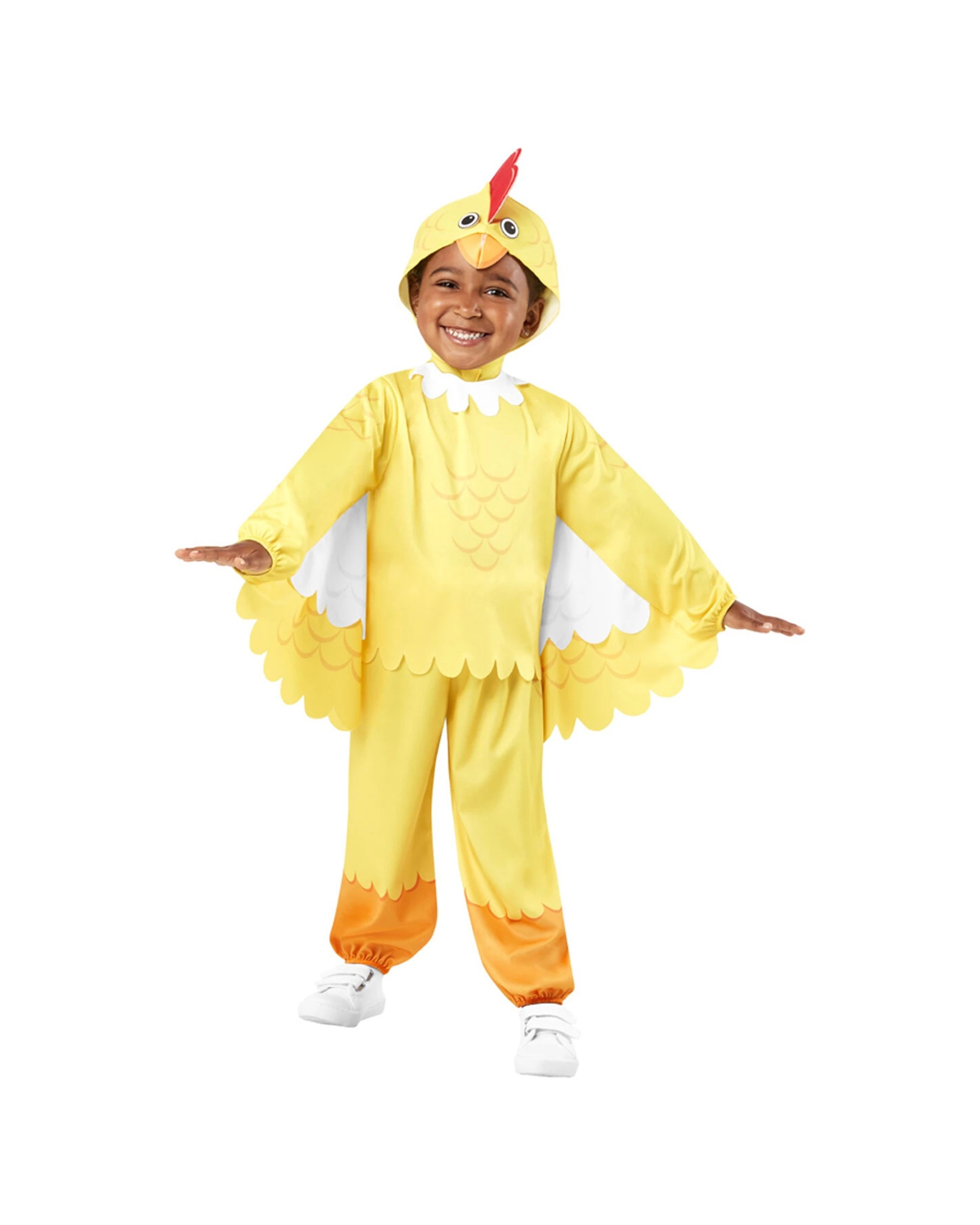 2 Rubies Chicken Costume Dress Up Party Toddler Outfit With Headpiece And Wings
 - Yellow, 2 of 5