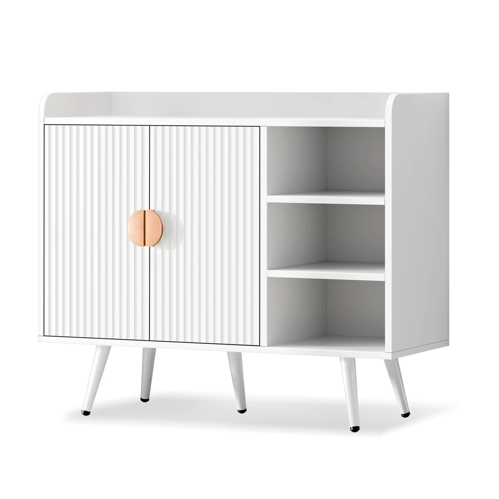 1 Alfordson Shoe Cabinet Organiser Storage Rack Drawer Shelf 18 Pairs - White, 1 of 4